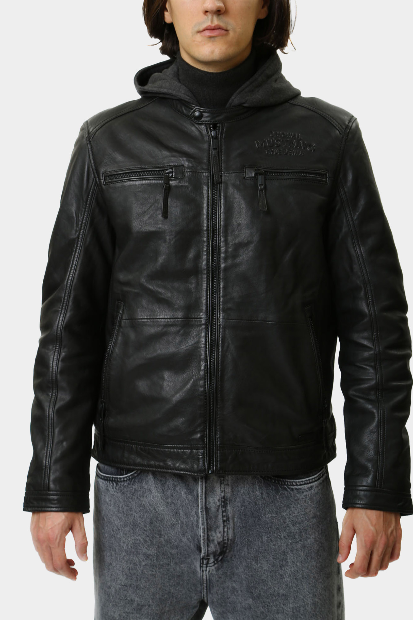 MU-M20-Jackson-1000 Куртка кожаная Mustang Черный