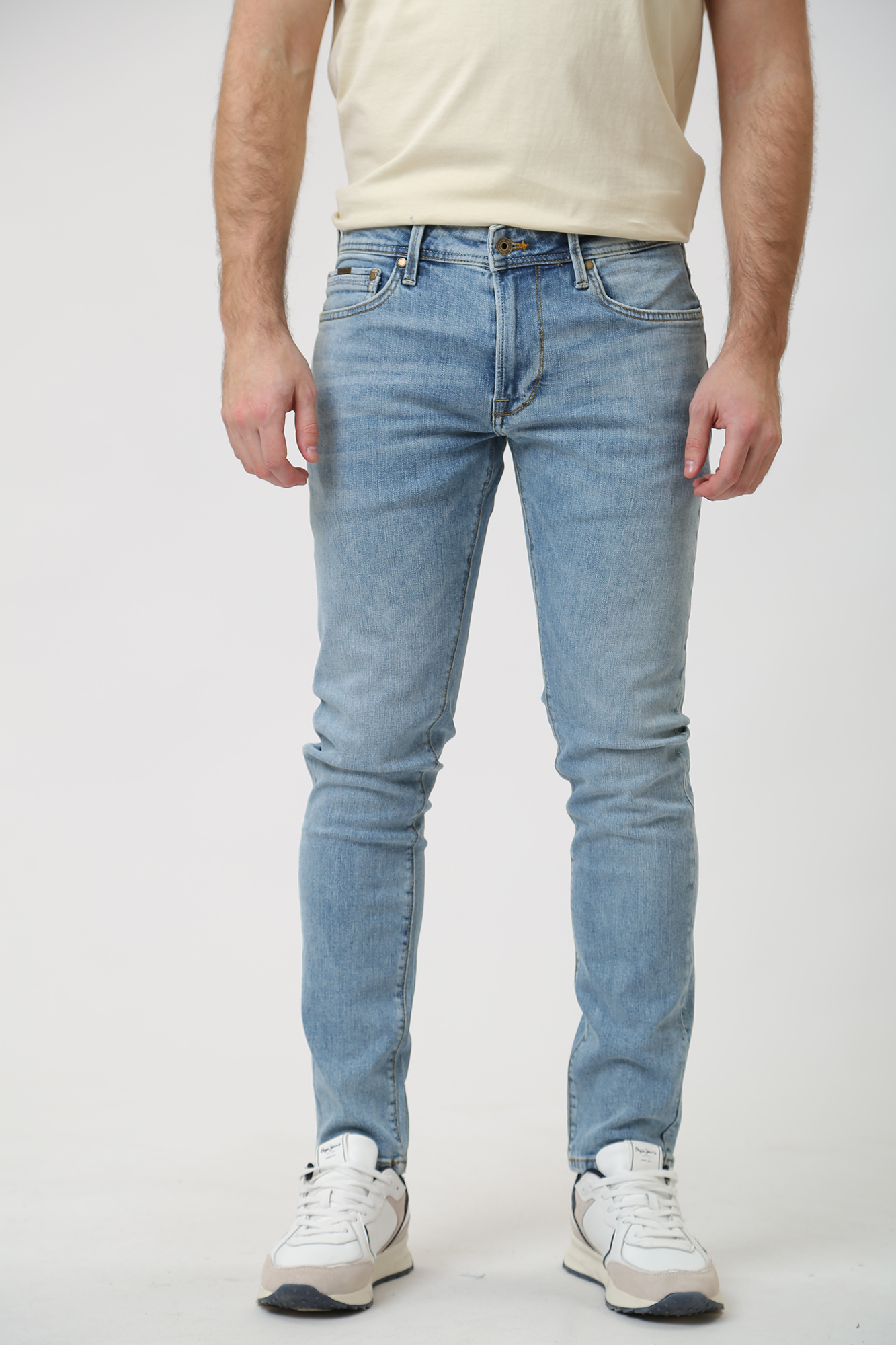 PM207390MN5 Джинсы TAPERED JEANS  Pepe Jeans Голубой