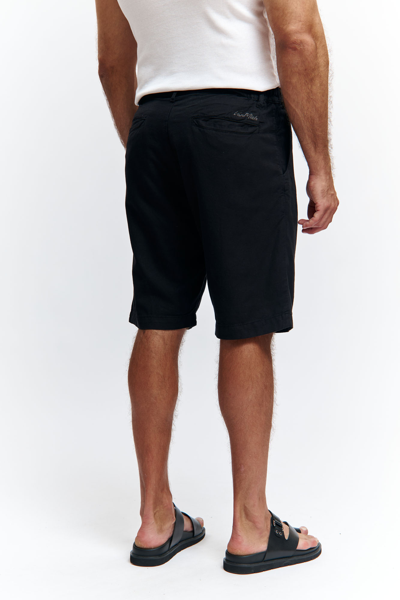 VM-OMA-55-447 Шорты льняные Van Mich Черный