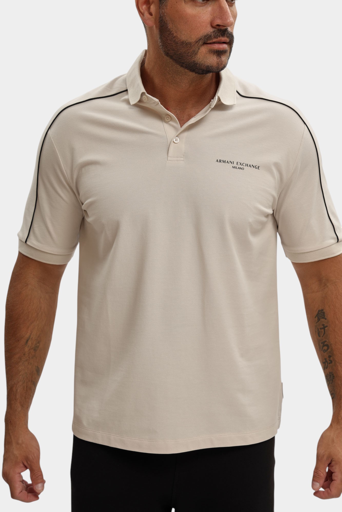 XM001359_AF13026 Поло Armani Exchange Бежевый