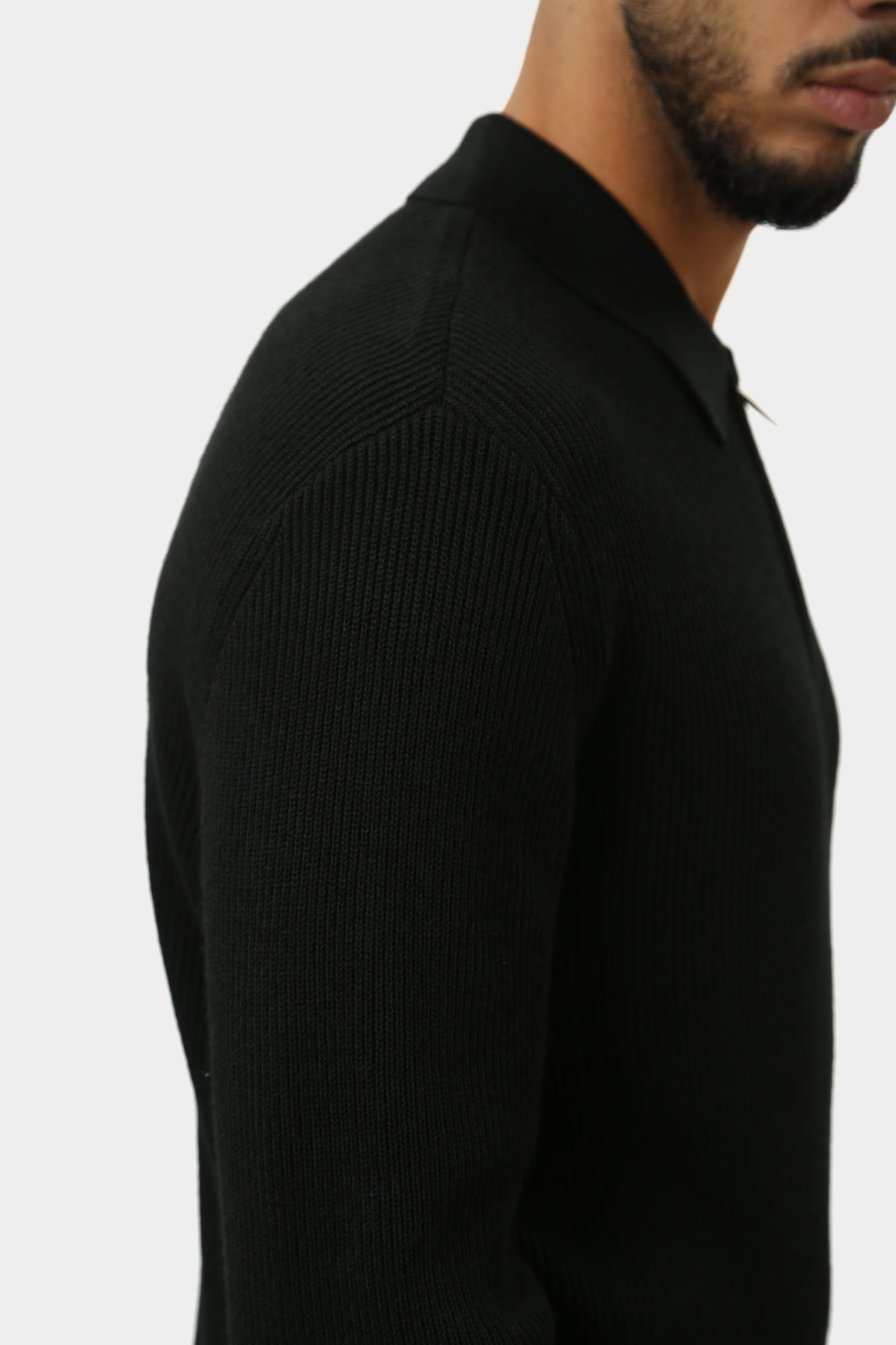 XM000129_AF10348 Поло с длинным рукавом Armani Exchange Черный