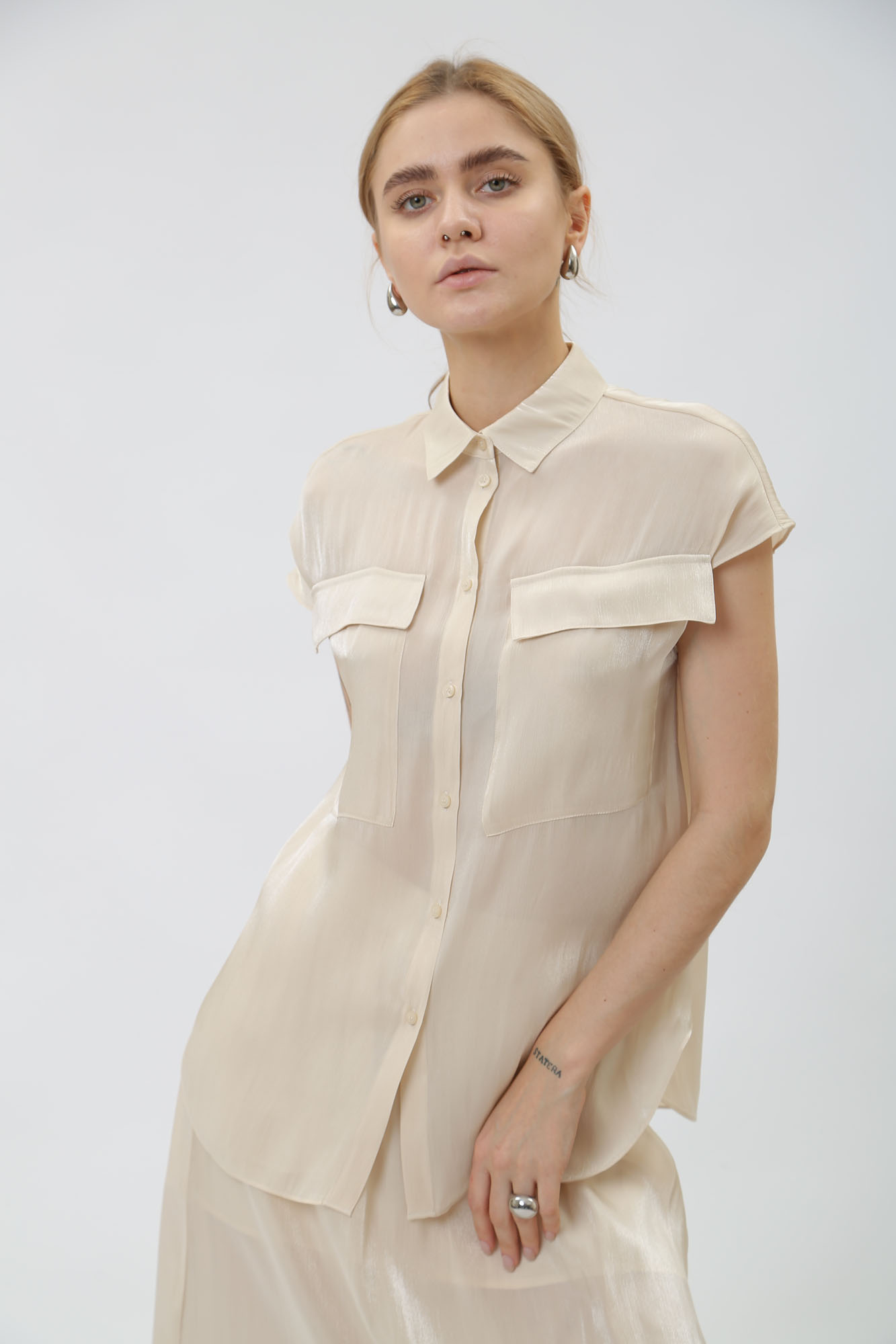 3DYC19_YNUUZ блузка armani exchange