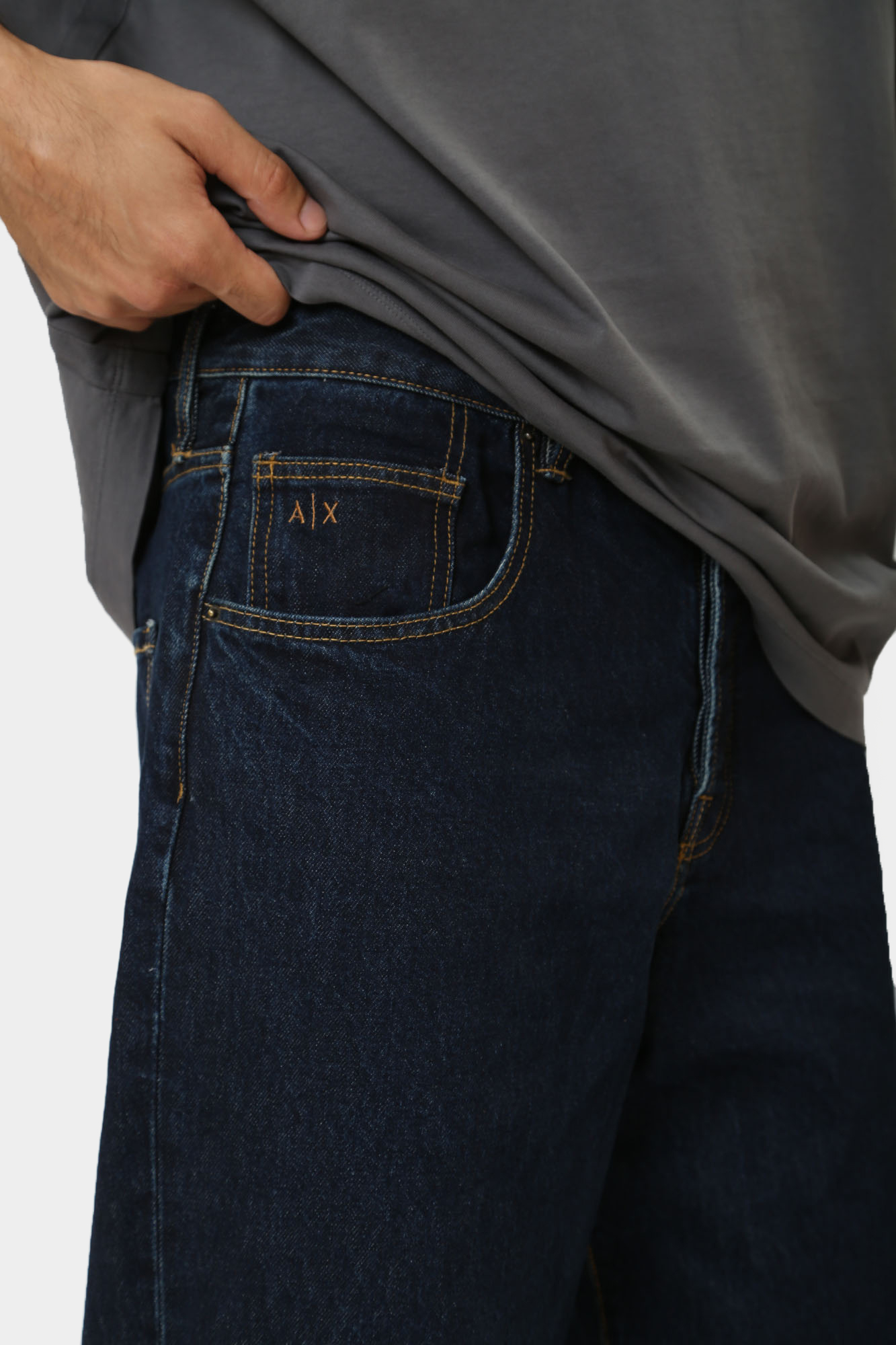 6DZJ83_Z1ZSZ_25EX Брюки джинсовые Armani Exchange Синий