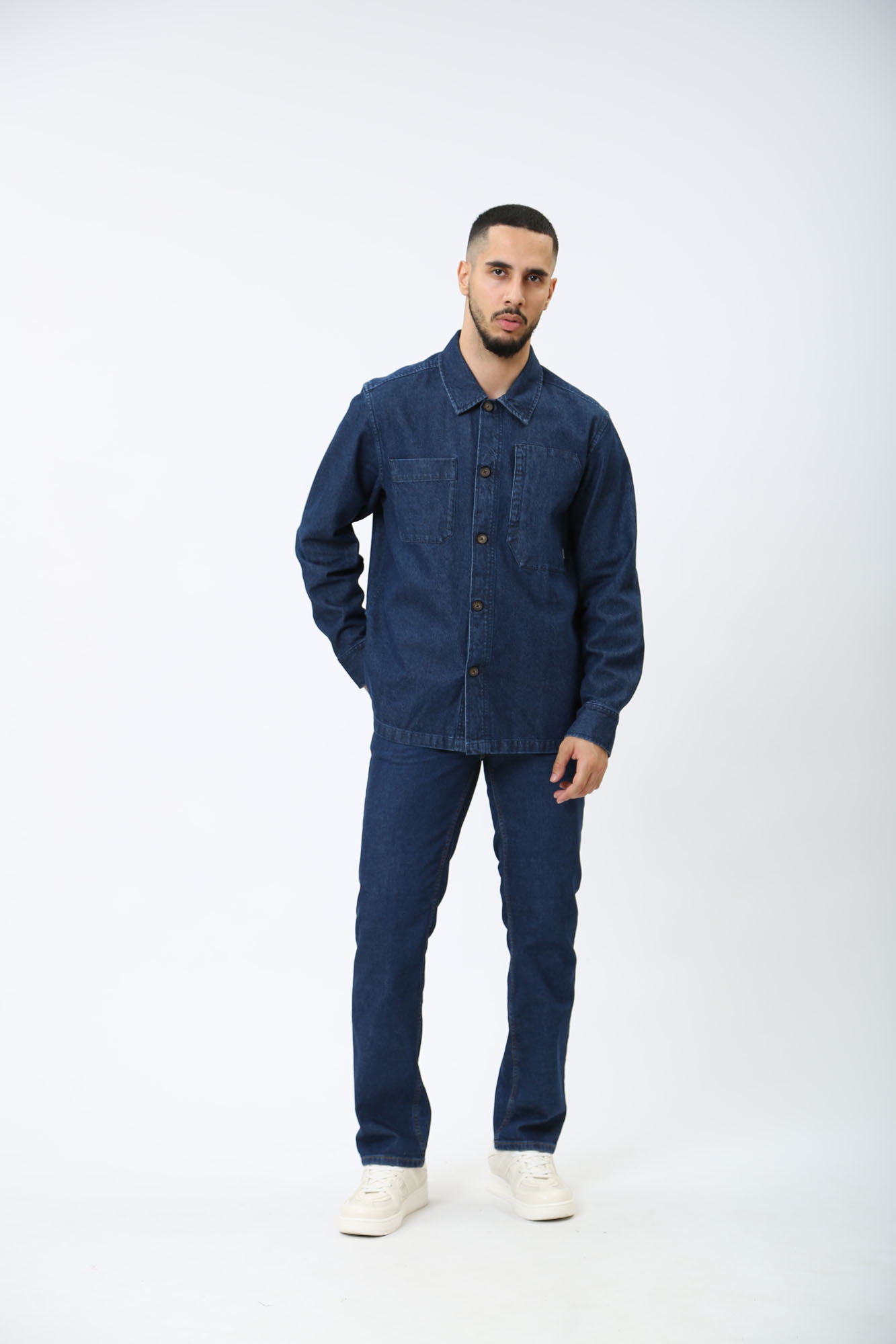 1014770-5000 Рубашка с длинным рукавом Mustang Синий