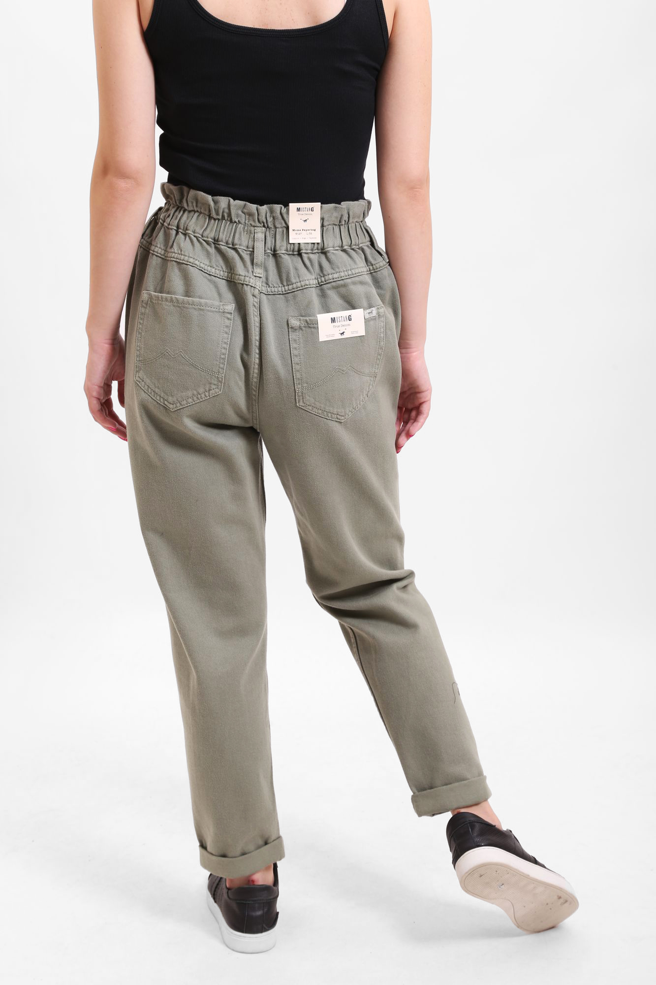 1011548 джинсы moms paperbag mustang 