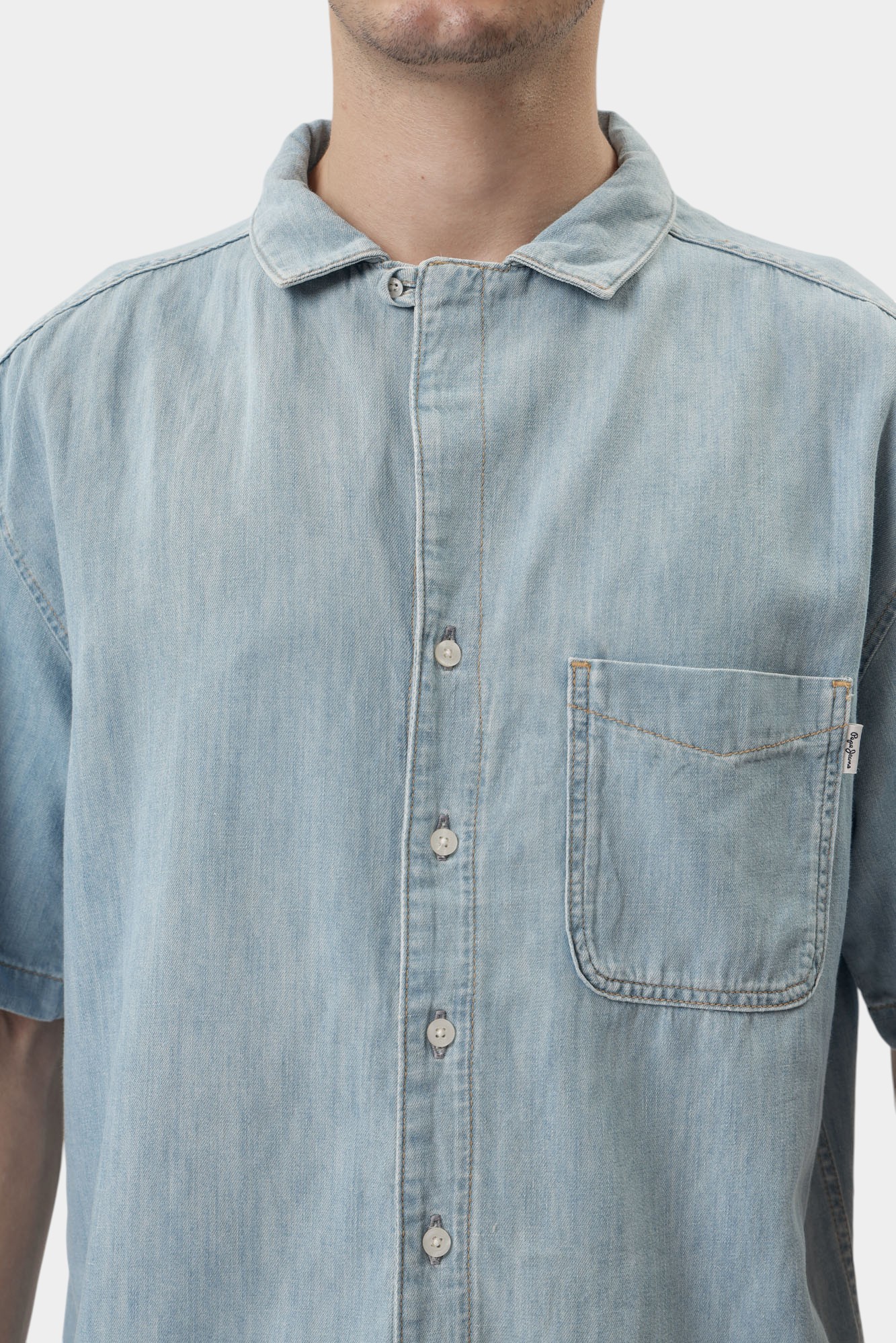 PM308820 Рубашка Pepe Jeans Голубой