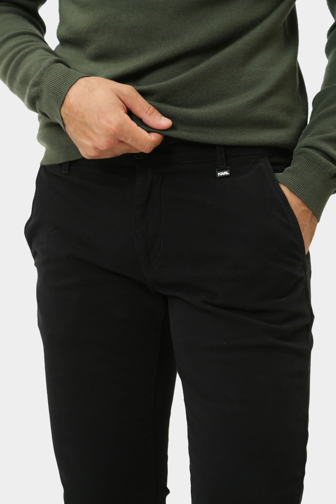 544825_255835 Брюки чиносы Karl Lagerfeld Черный