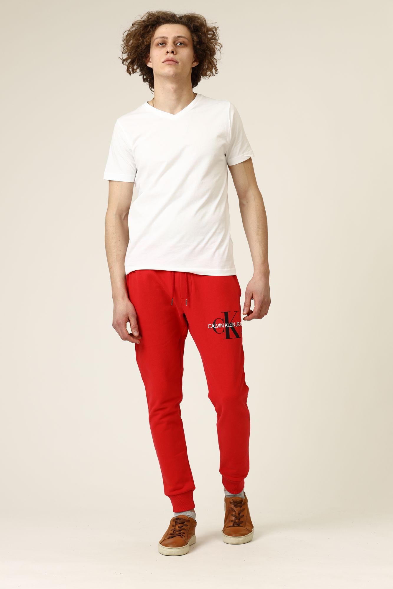 J30J319229_ Брюки спортивные джоггеры Calvin Klein Jeans Красный