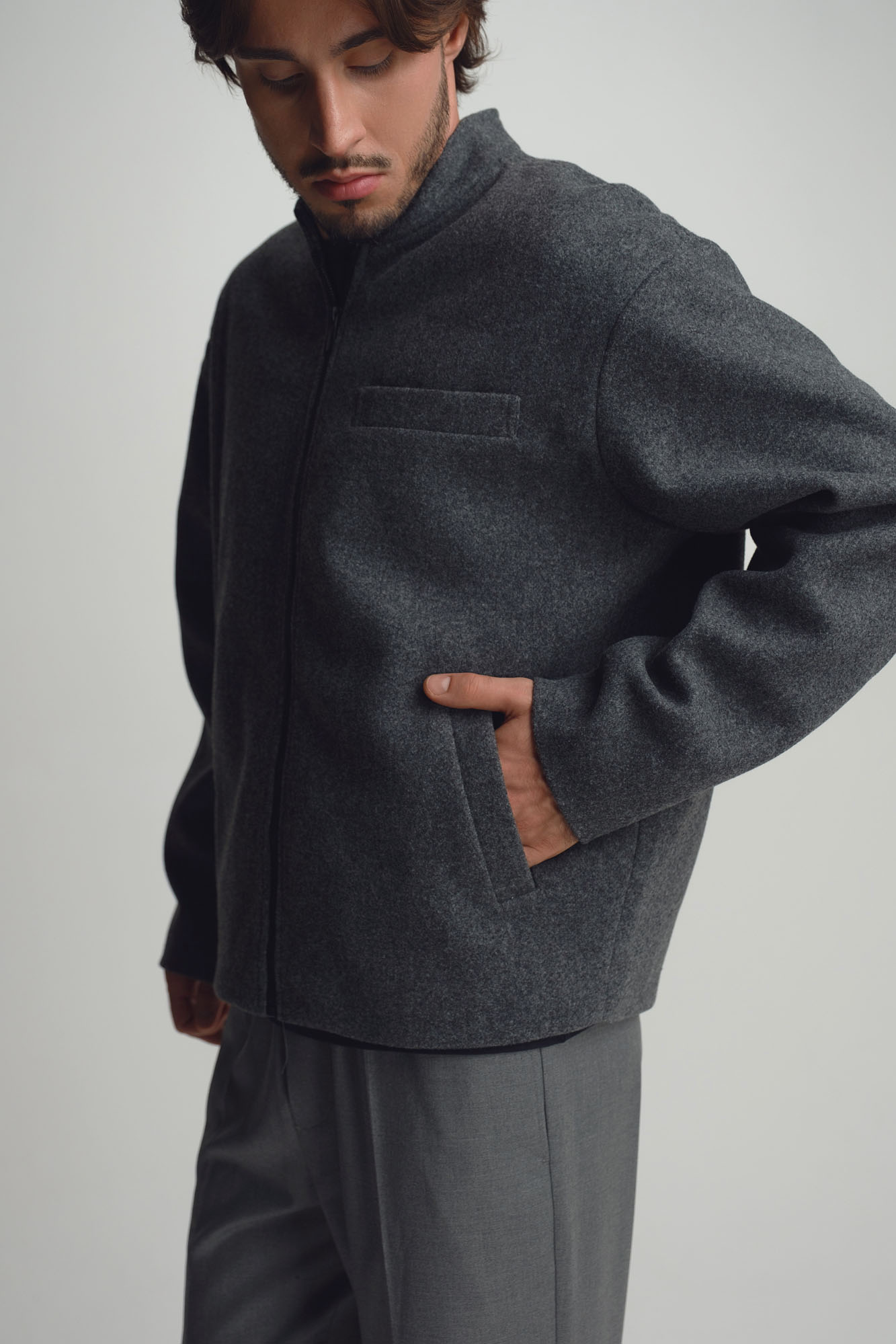 M-252-TH-56-2206 Бомбер The Hills Серый