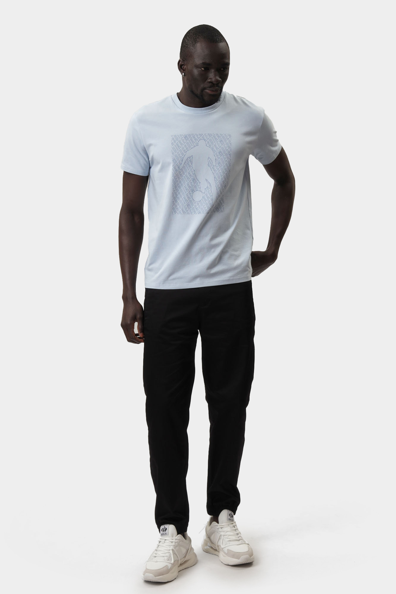 BMT0901 Футболка Bikkembergs Голубой