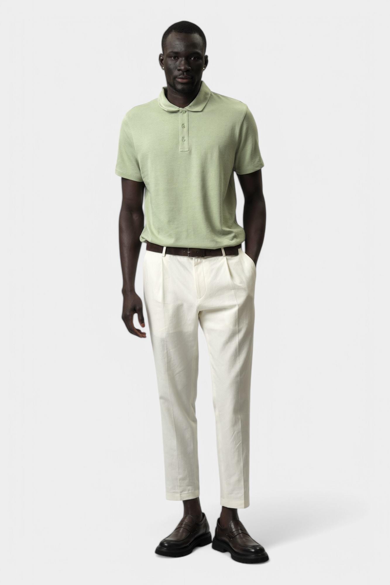 30045772_10019457 Поло Strellson Зеленый