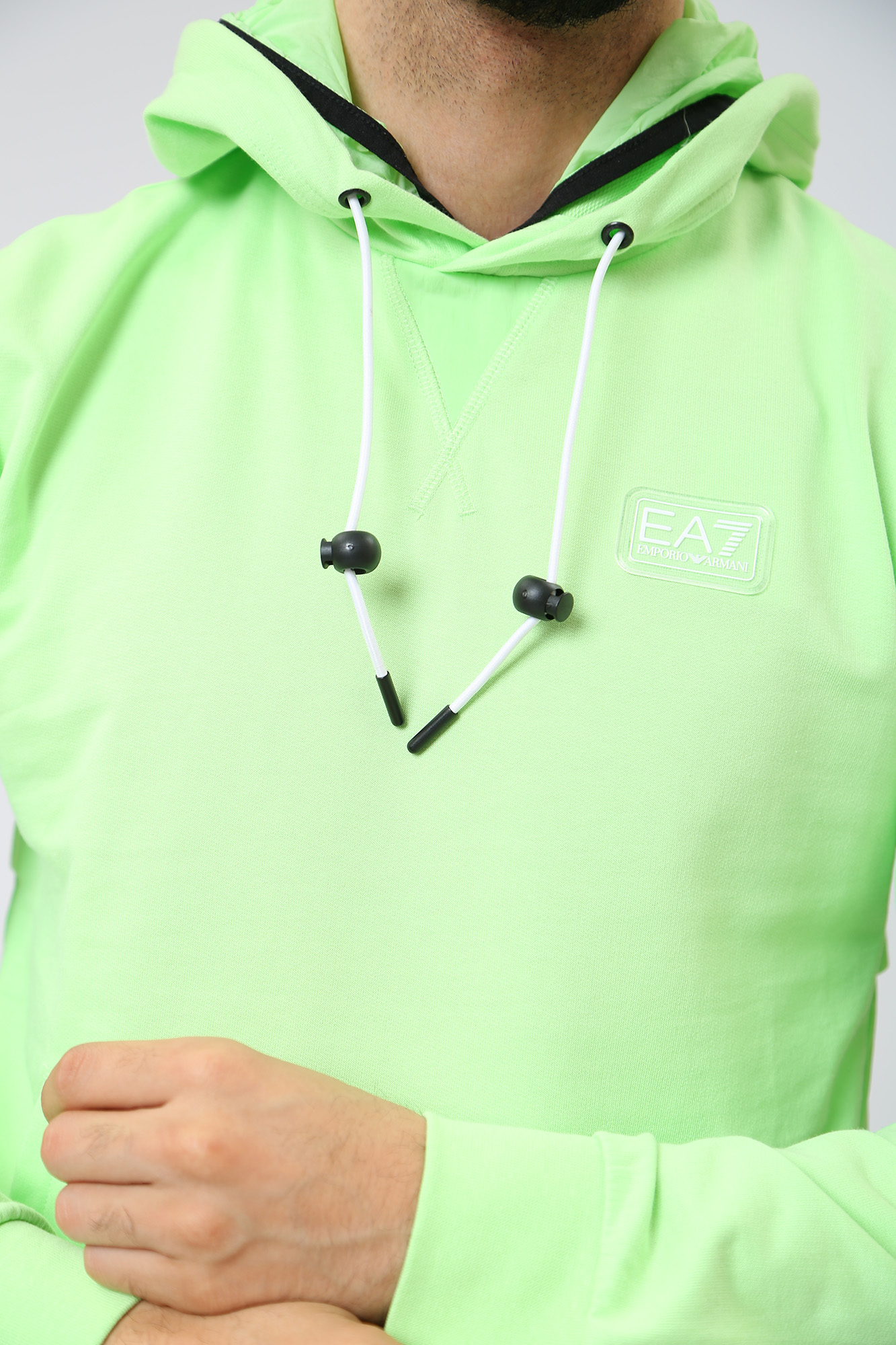 3RPM24_PJ05Z Худи EA7 Зеленый