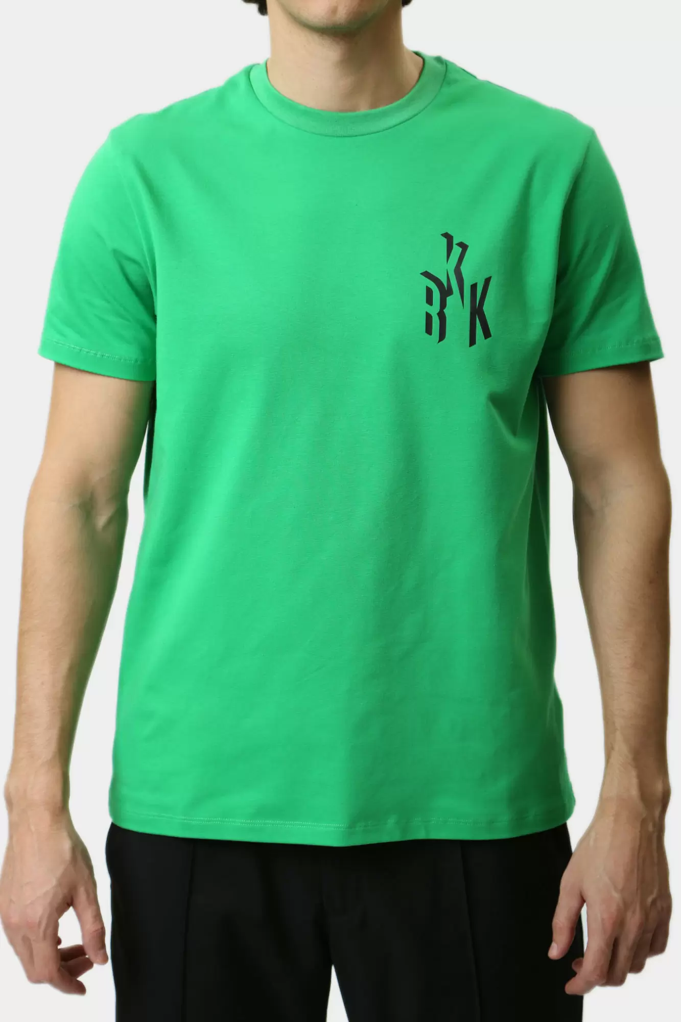 PBMT0255 Футболка Bikkembergs Зеленый
