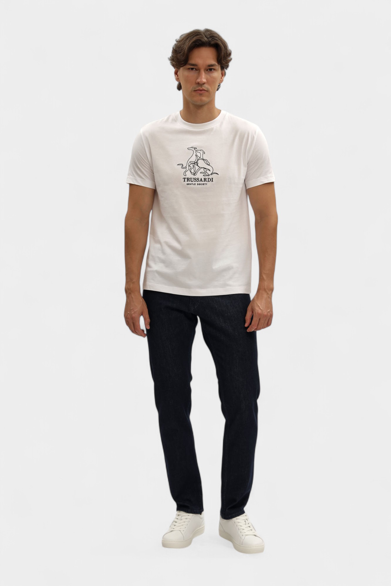 G0278100049N-MTS05J02-84A9 Футболка Trussardi Белый