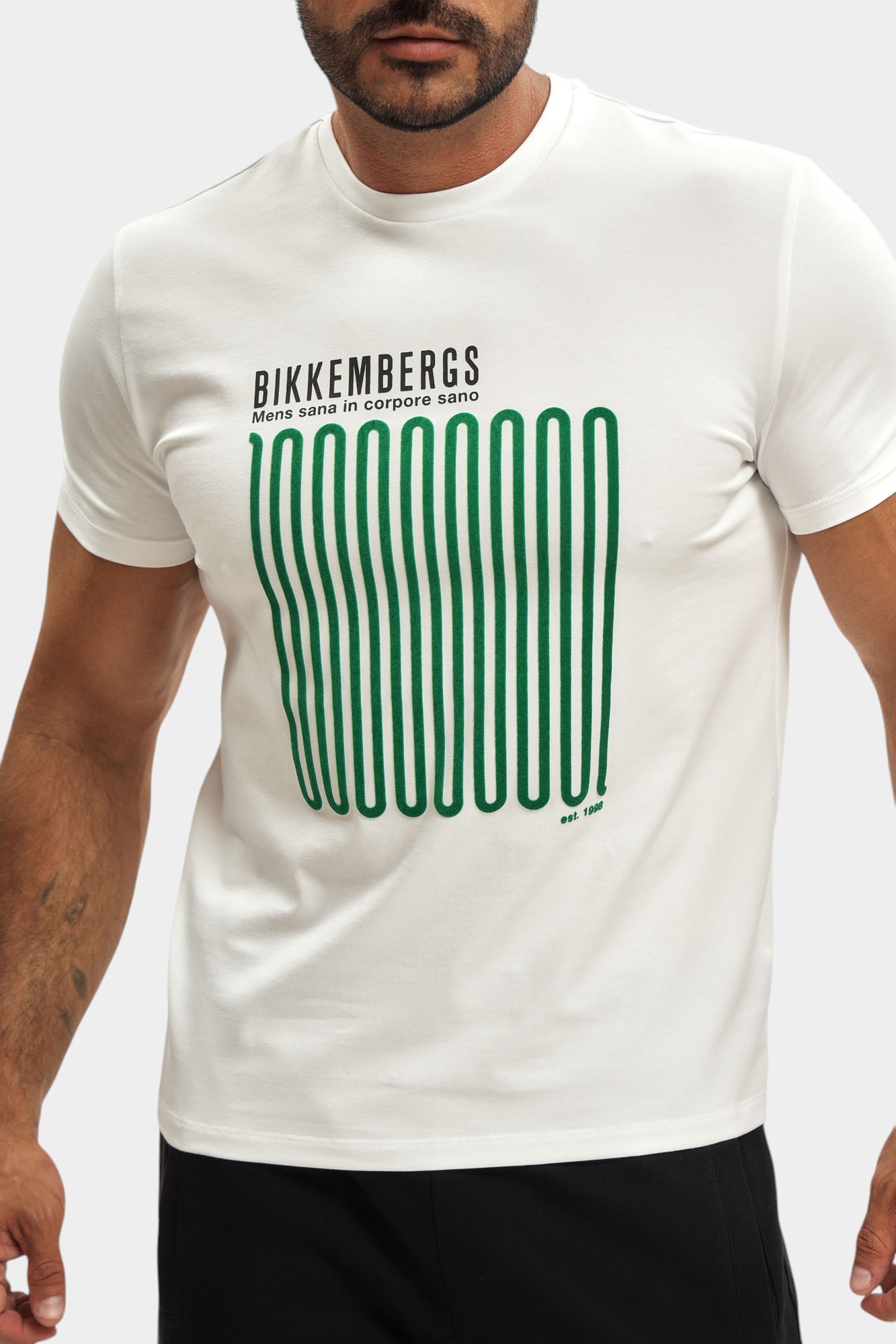 BMT0712 Футболка Bikkembergs Белый