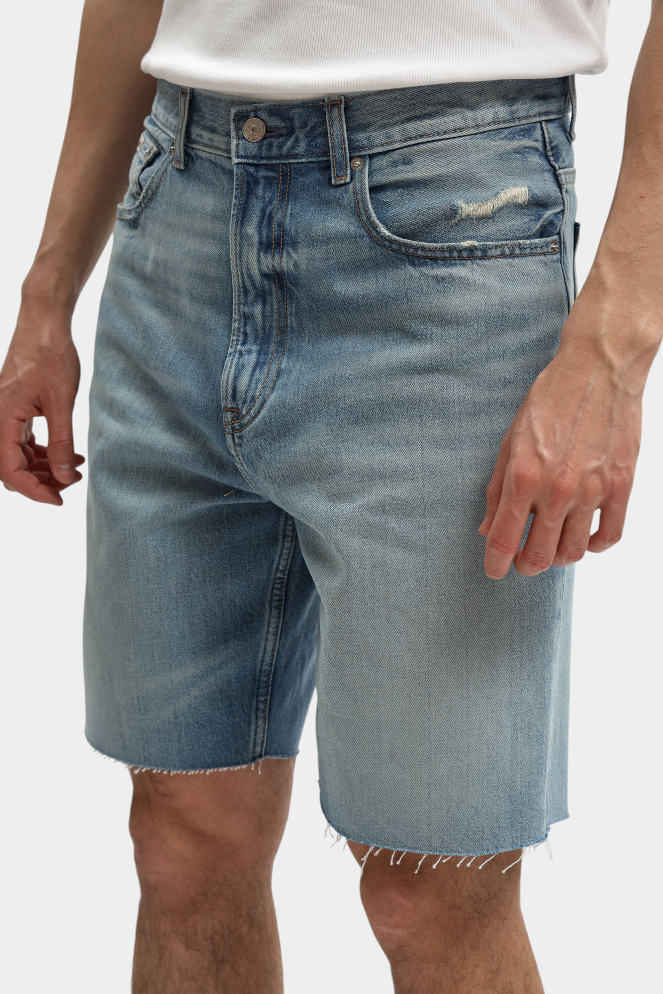 LV04RF795G Шорты джинсовые Calvin Klein Jeans Голубой