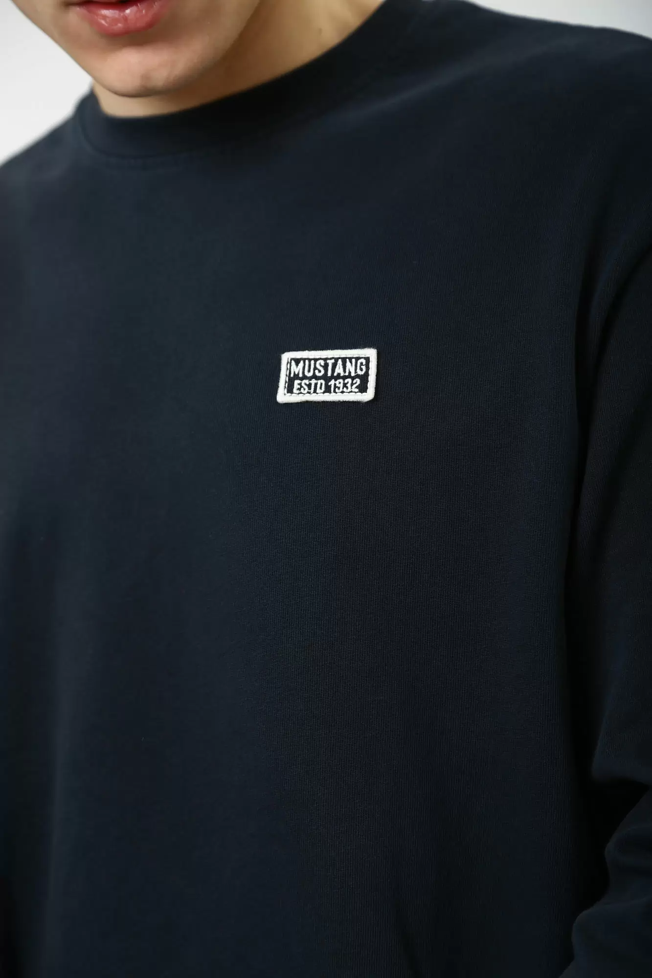 1015848 Лонгслив Mustang Синий