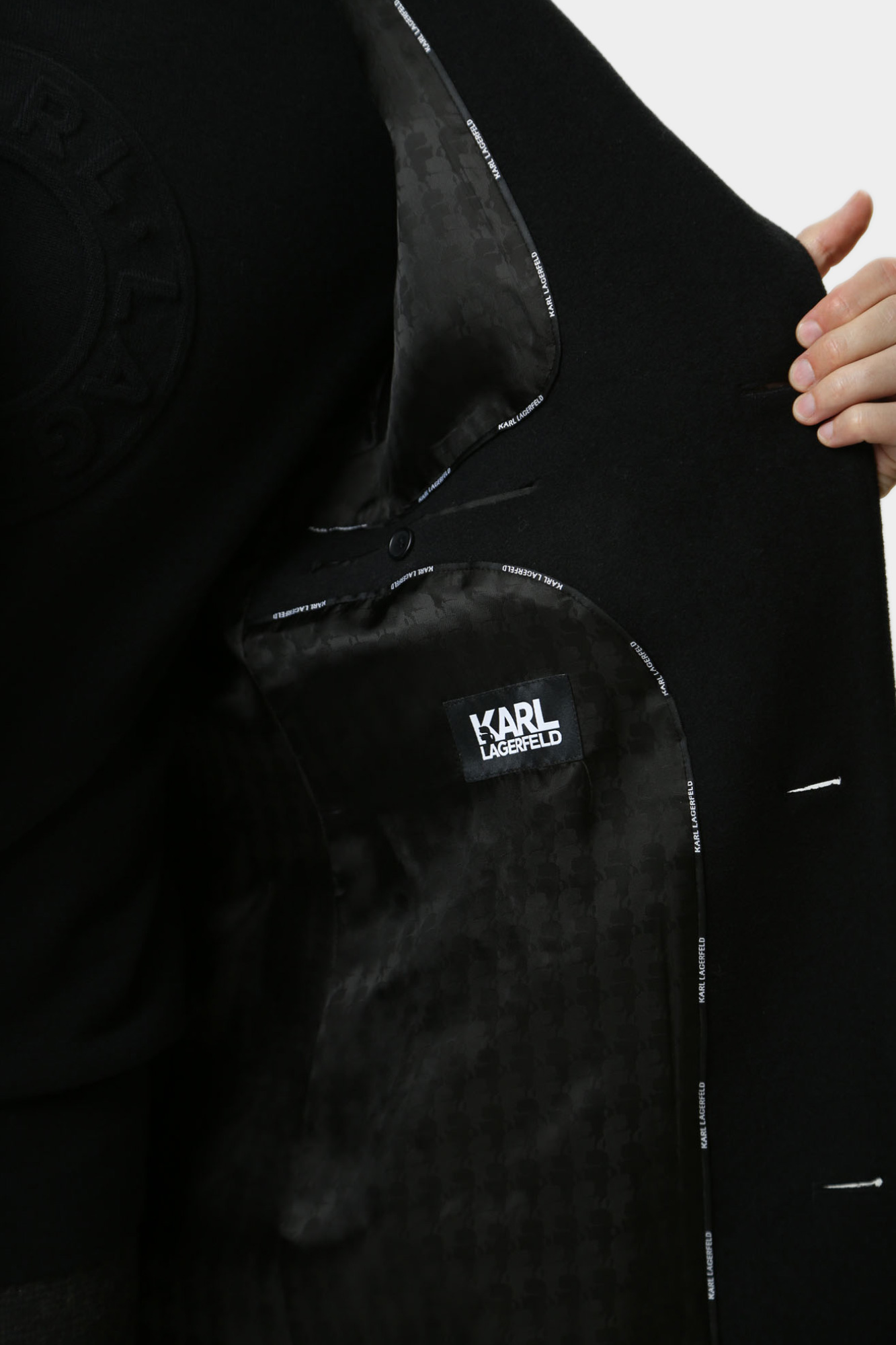 544798_455710 Пальто Karl Lagerfeld Черный