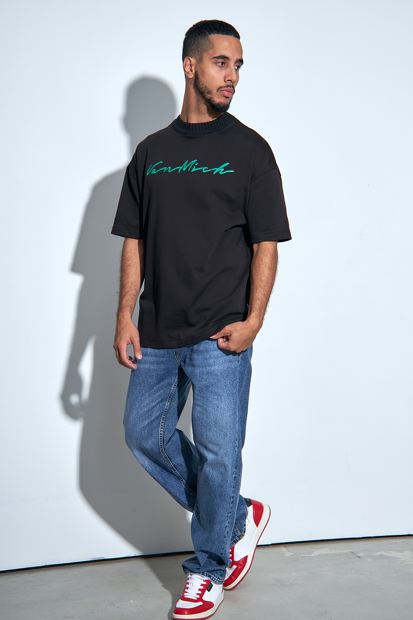 VM-232-33-012 Джинсы Straight Van Mich Голубой