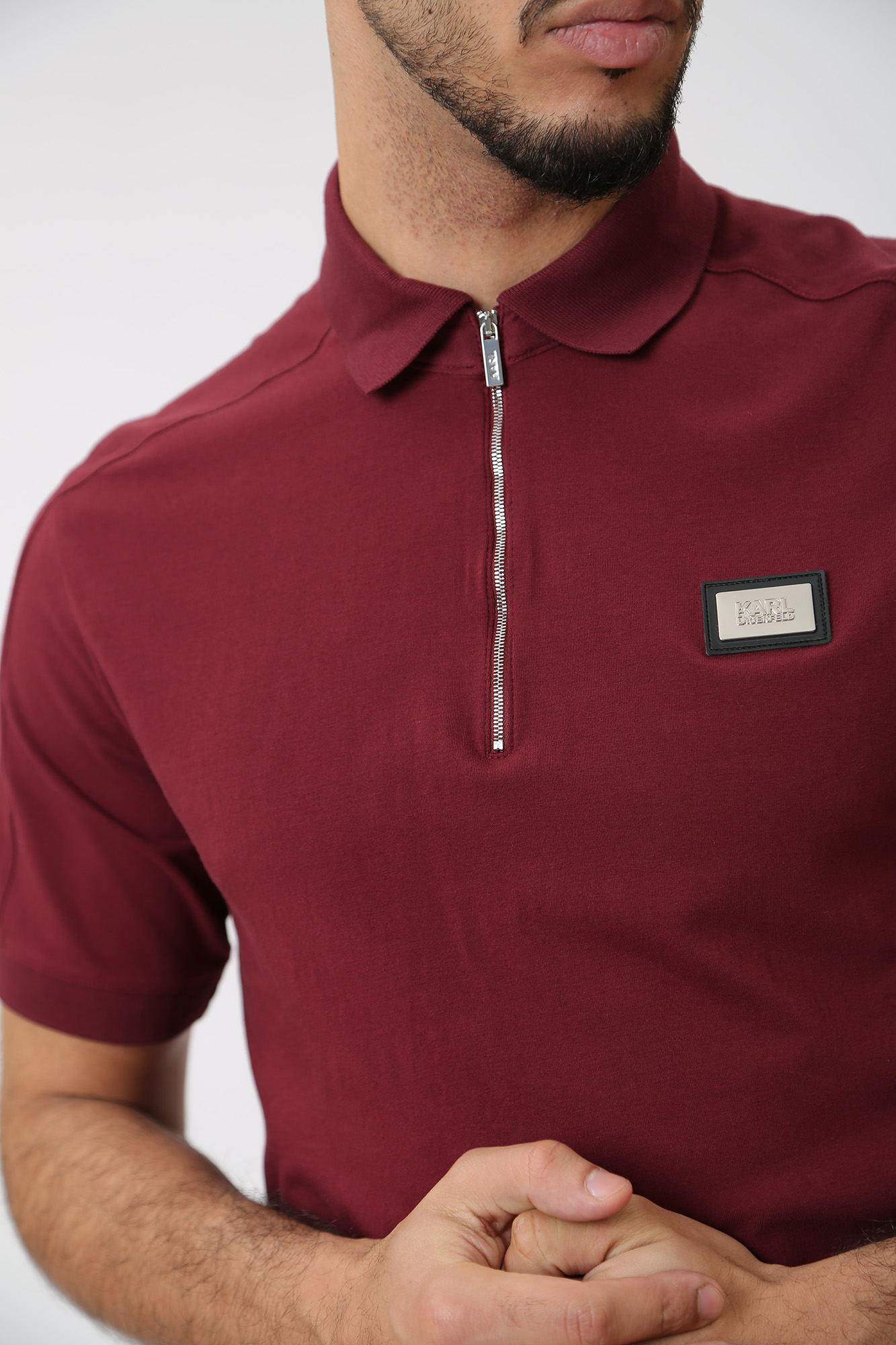 534221_745018 Поло Karl Lagerfeld Бордовый