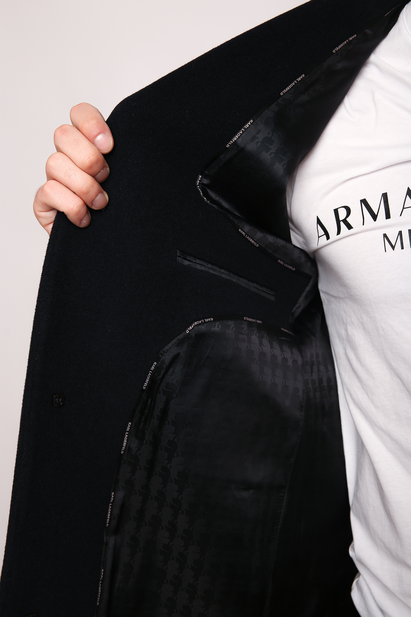 512798_455710 Пальто Karl Lagerfeld Синий