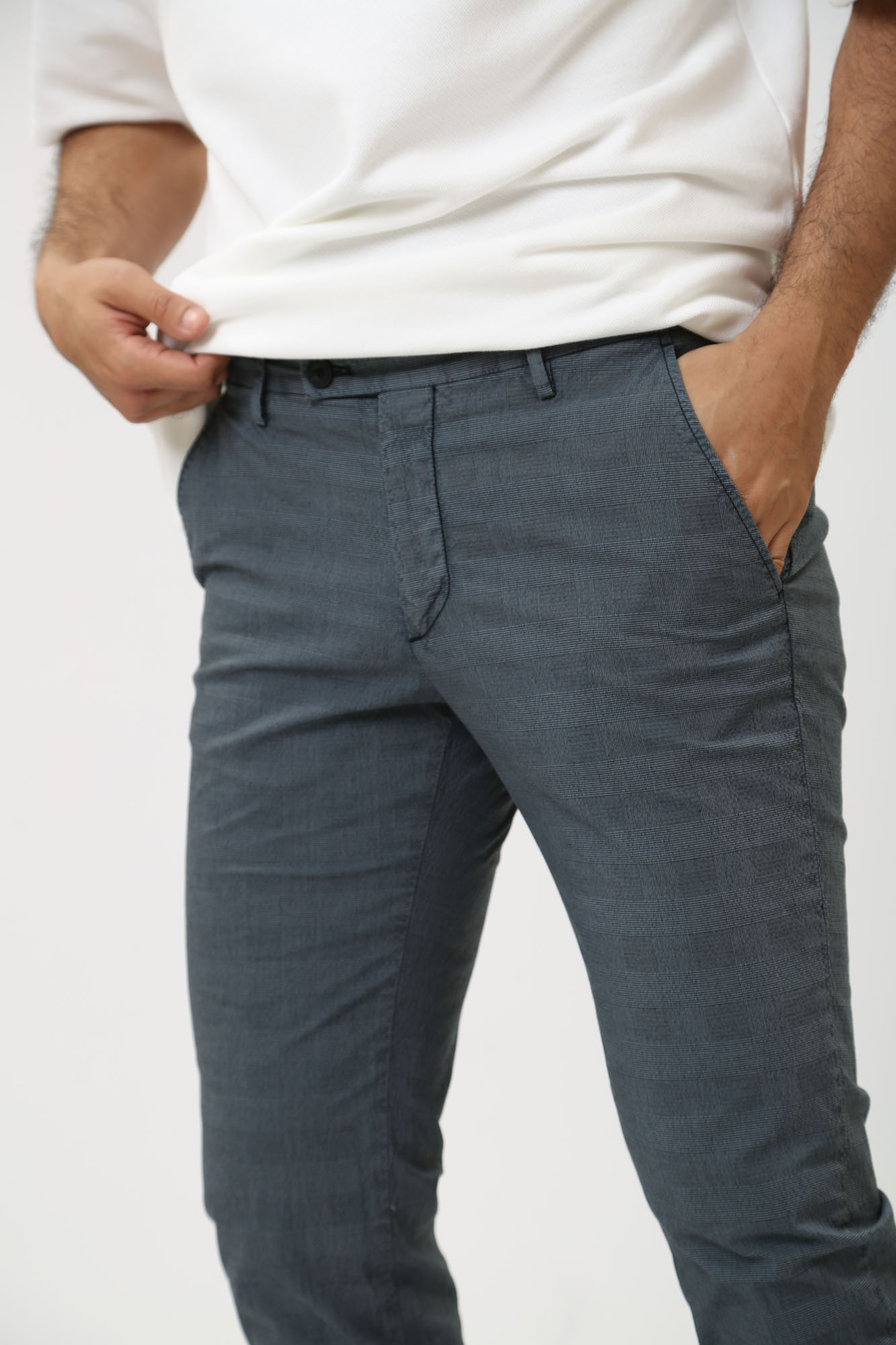 30040702_10017253 Брюки чиносы Strellson Синий