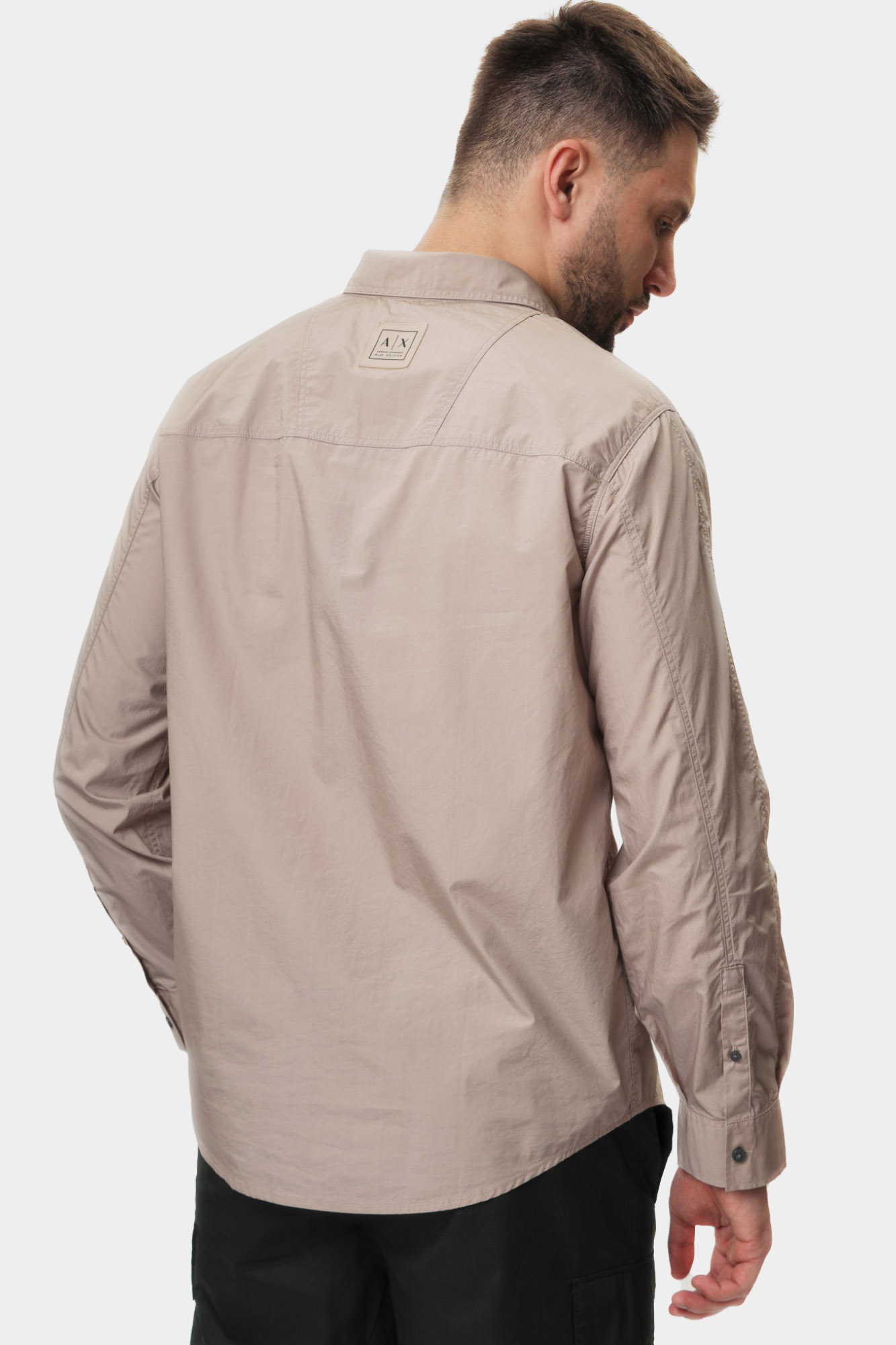 XM000374_AF12994 Рубашка с длинным рукавом Armani Exchange Бежевый