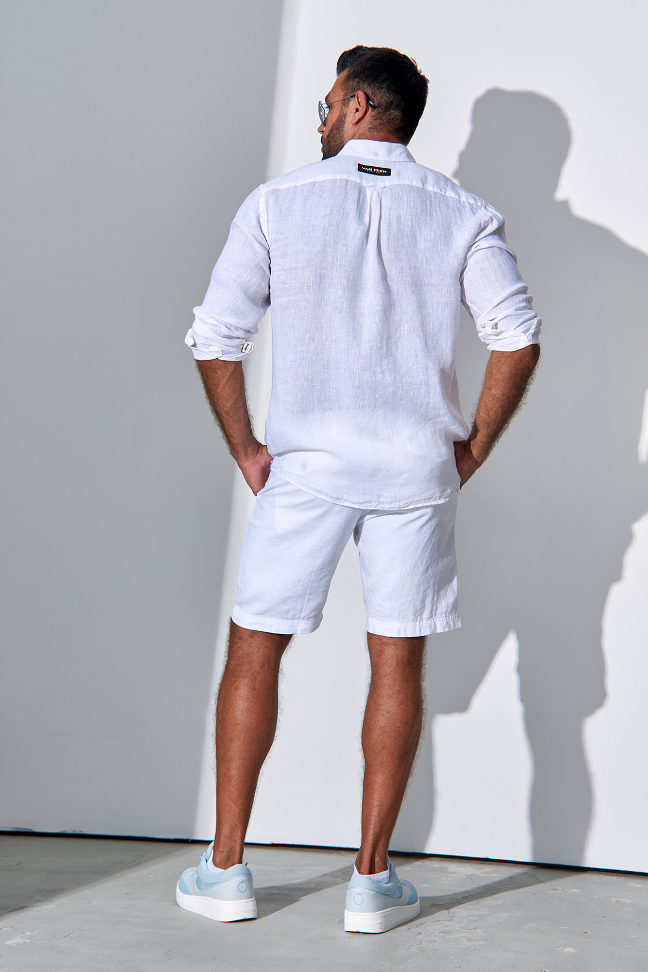 VM-231-55-065 Рубашка льняная Van Mich Белый