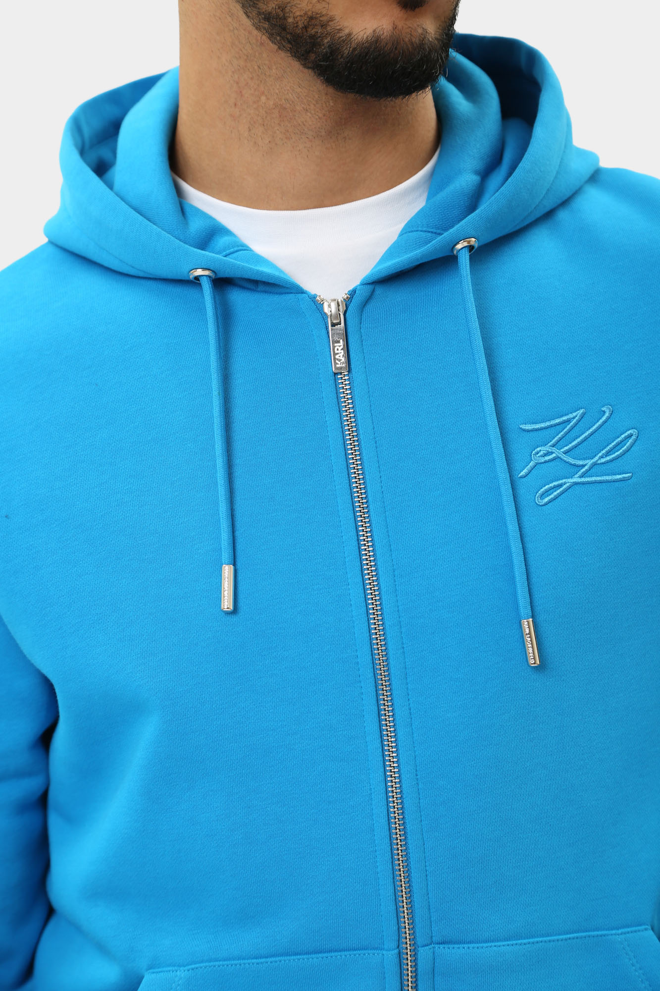 543910_70540 Толстовка с капюшоном Karl Lagerfeld Голубой