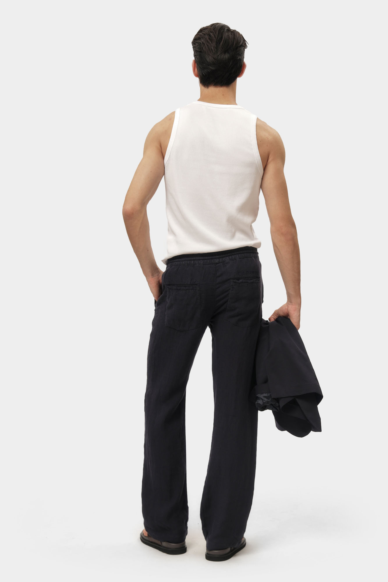 552815_265815 Брюки льняные Karl Lagerfeld Синий