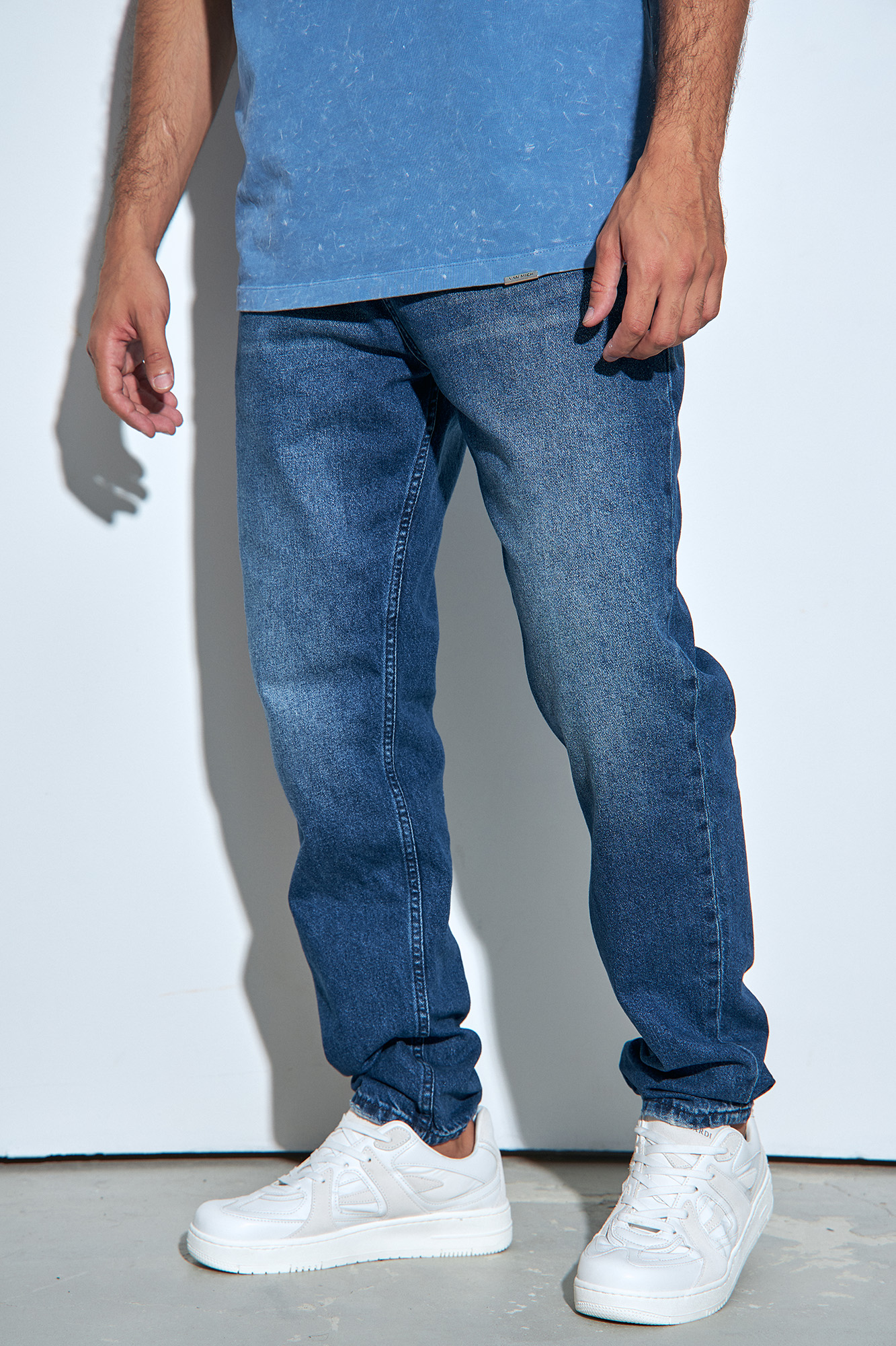 VM-232-33-014 Джинсы Regular Taper Van Mich Голубой