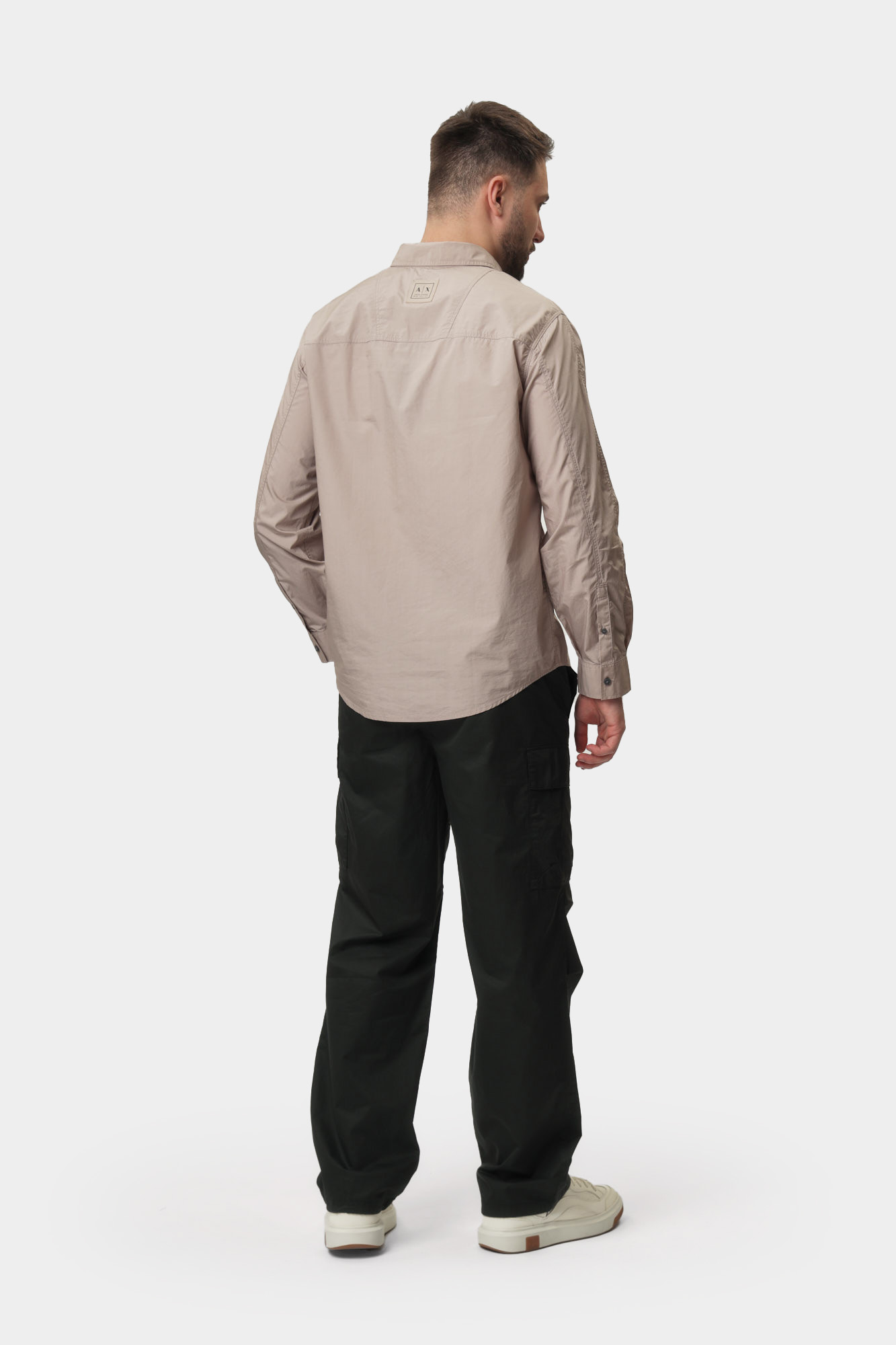 XM000374_AF12994 Рубашка с длинным рукавом Armani Exchange Бежевый