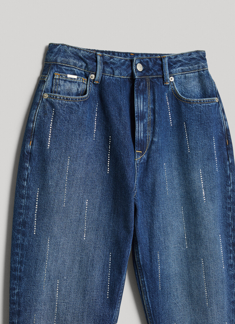 PL204601 джинсы tapered jeans uhw sparkle  pepe jeans 