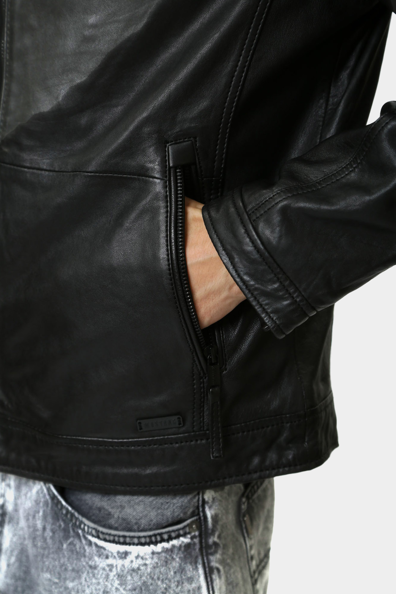 MU-M20-Jackson-1000 Куртка кожаная Mustang Черный