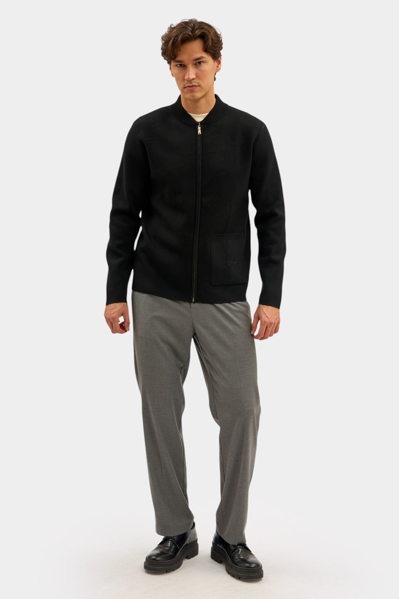 M-252-SK-50-002 Кардиган The Hills Черный