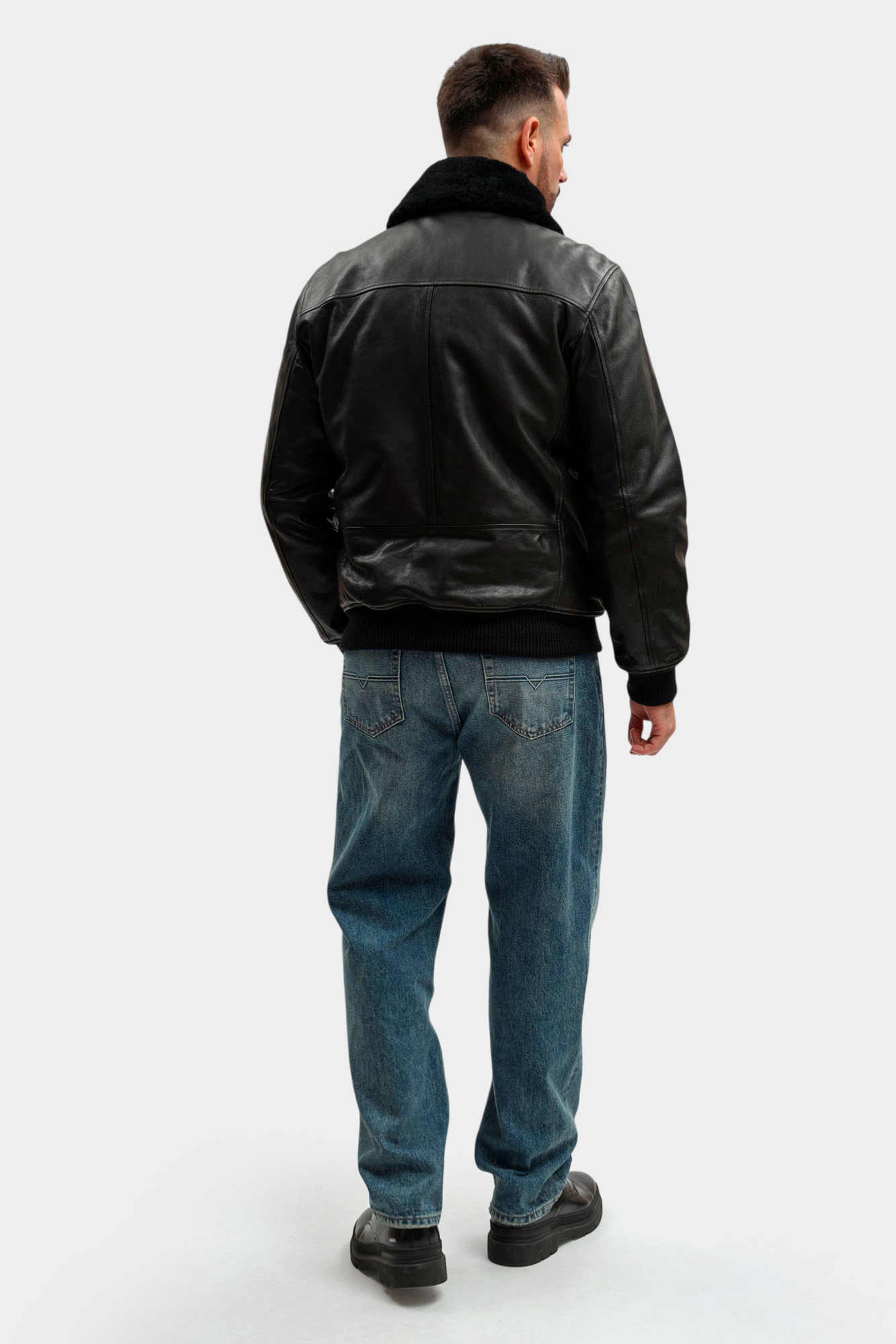 80000826_110117 Куртка кожаная Strellson Черный