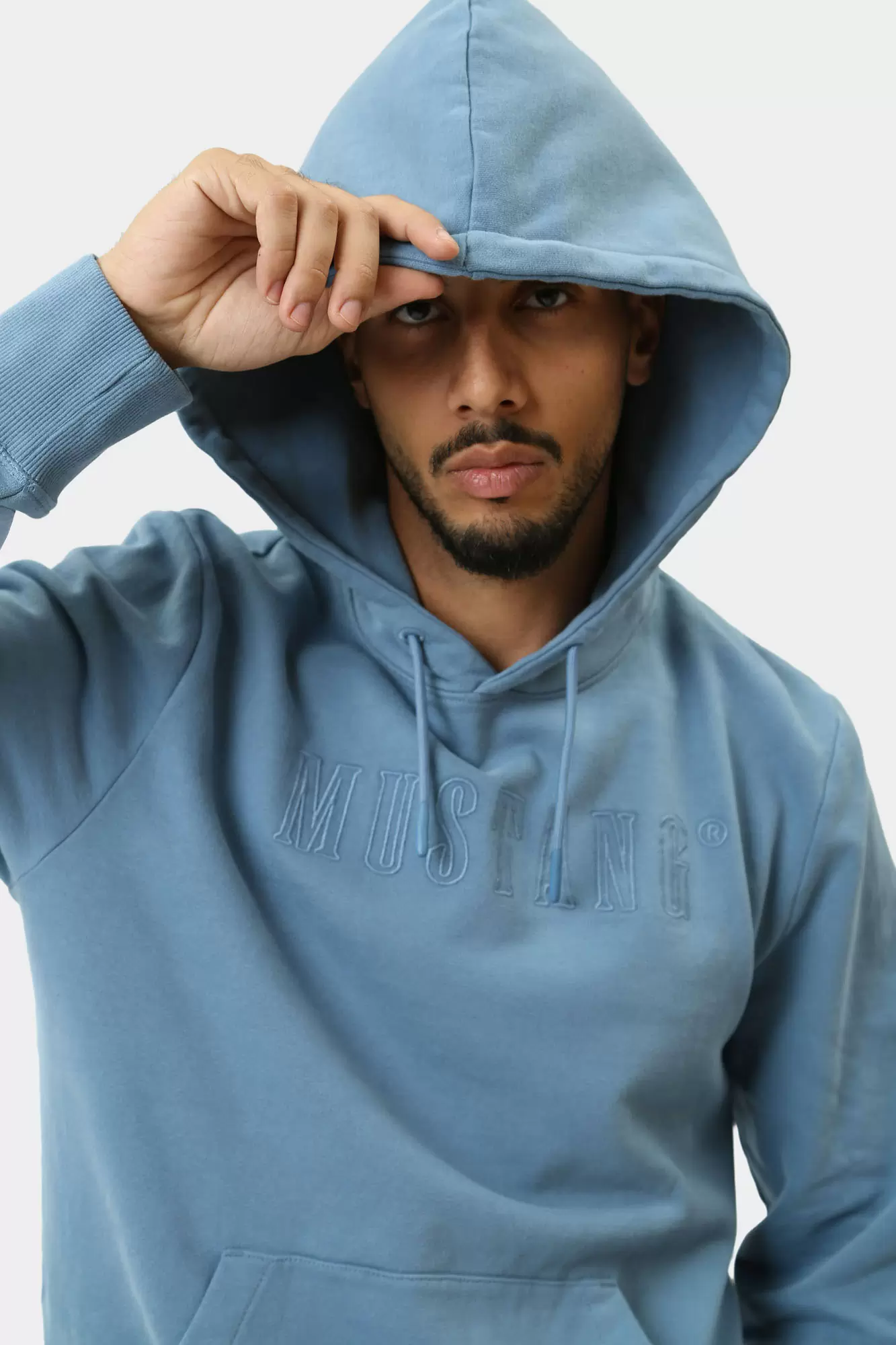 1015641 Худи Mustang Голубой