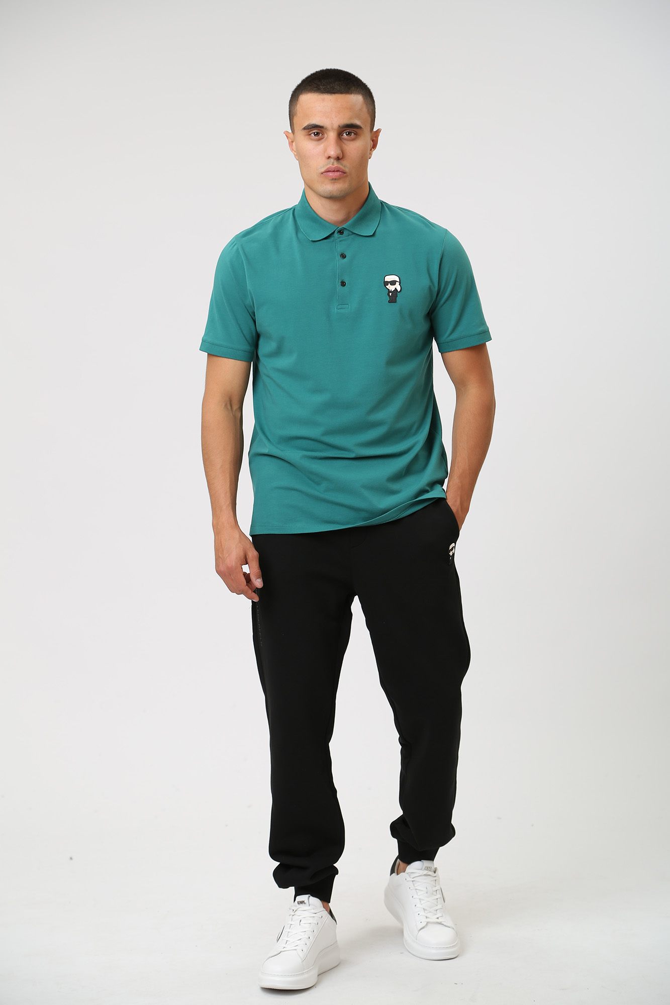 534221_745022 Поло Karl Lagerfeld Бирюзовый