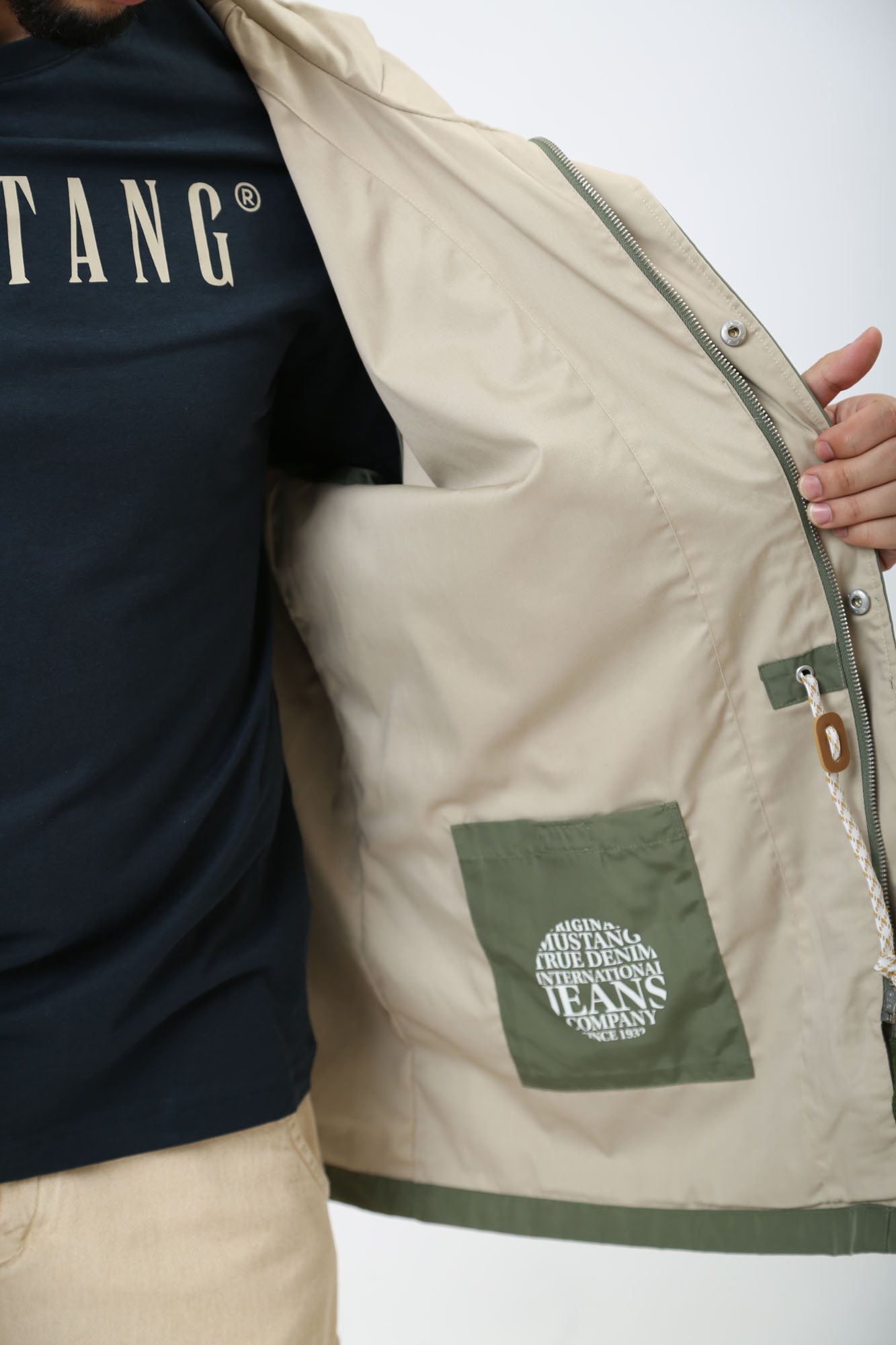 1014780 Куртка Mustang Зеленый