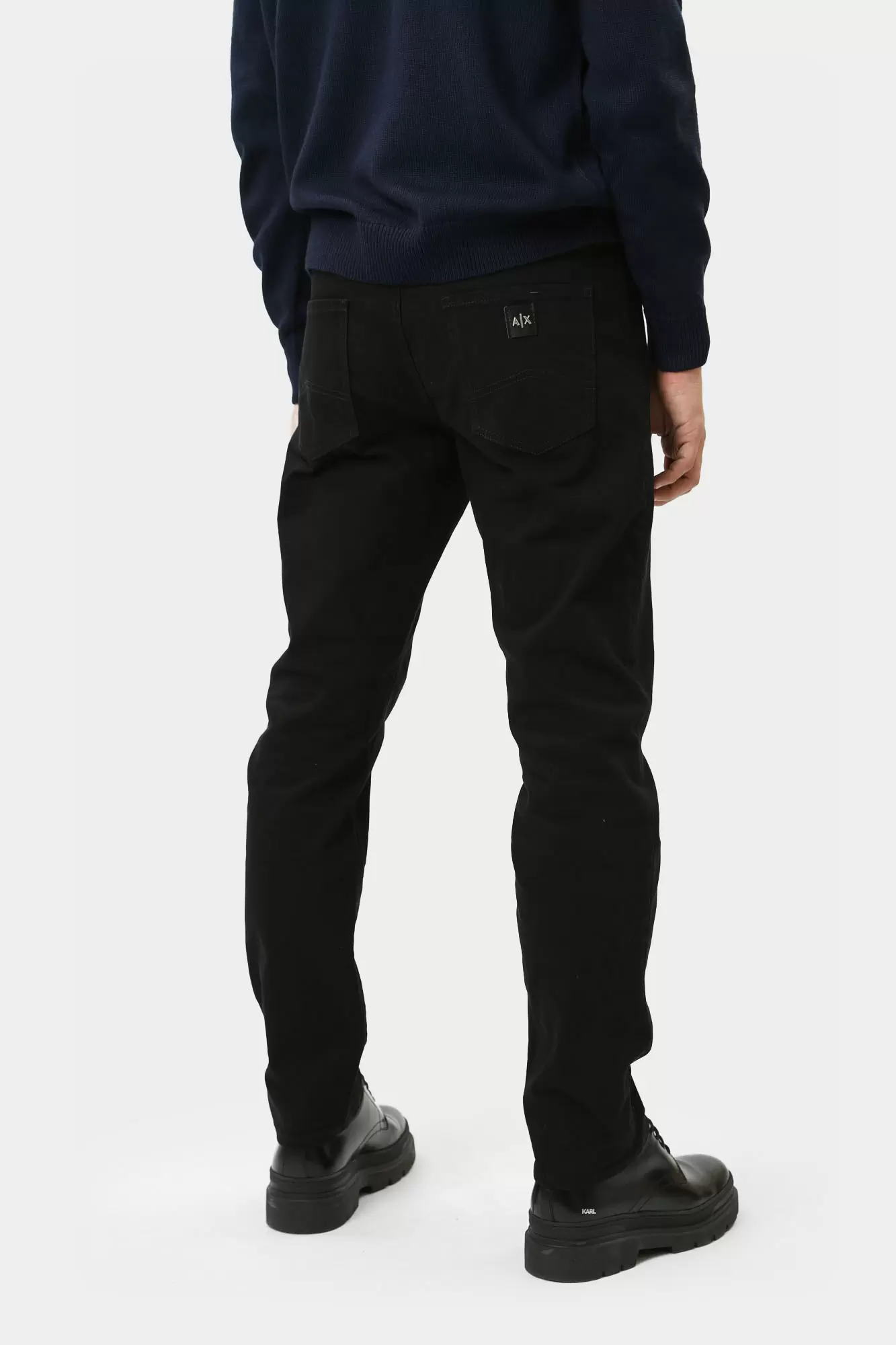 8NZJ16_Z2SBZ Брюки джинсовые Armani Exchange Черный