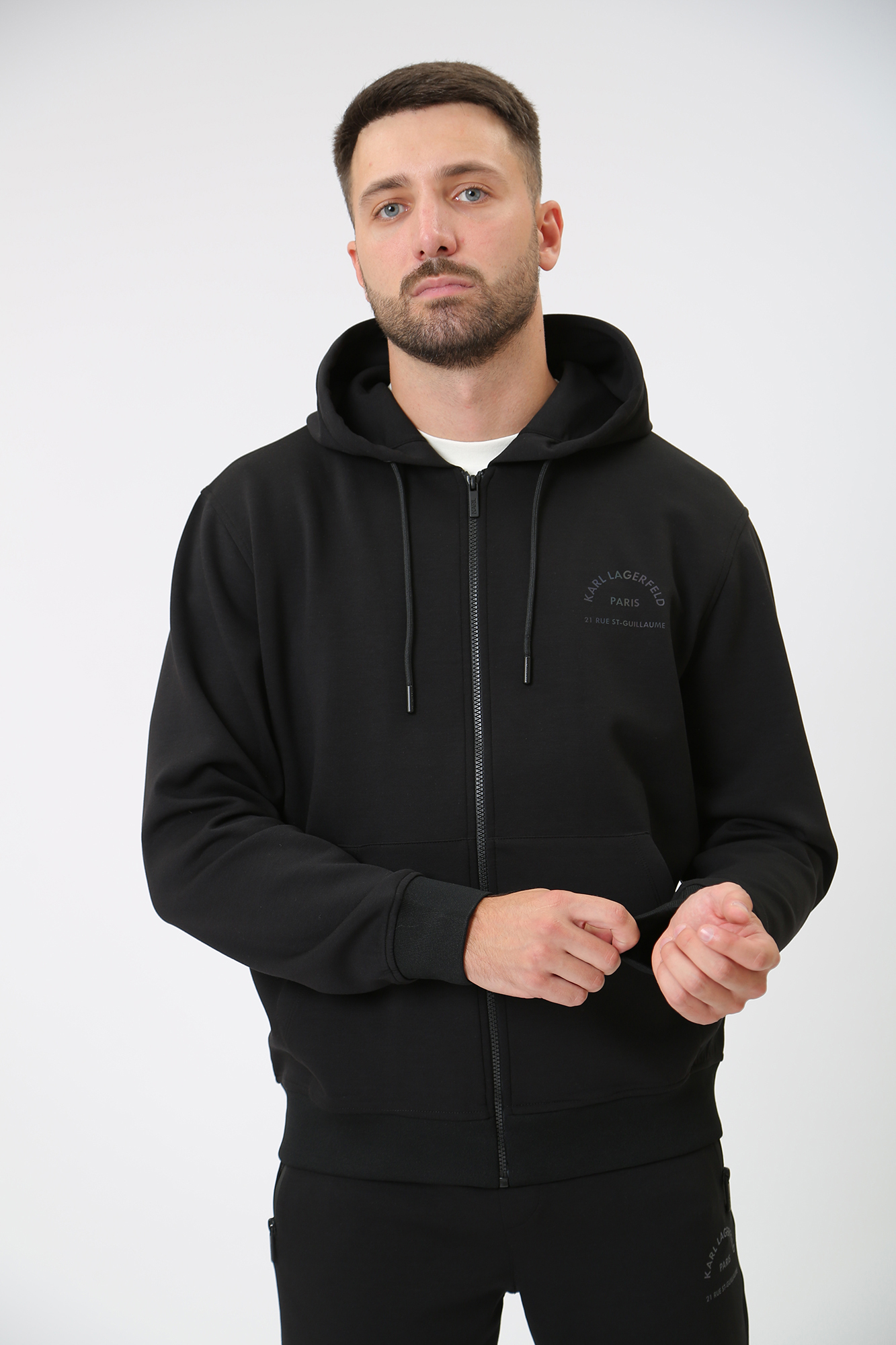 533902_705074 Толстовка с капюшоном Karl Lagerfeld Черный