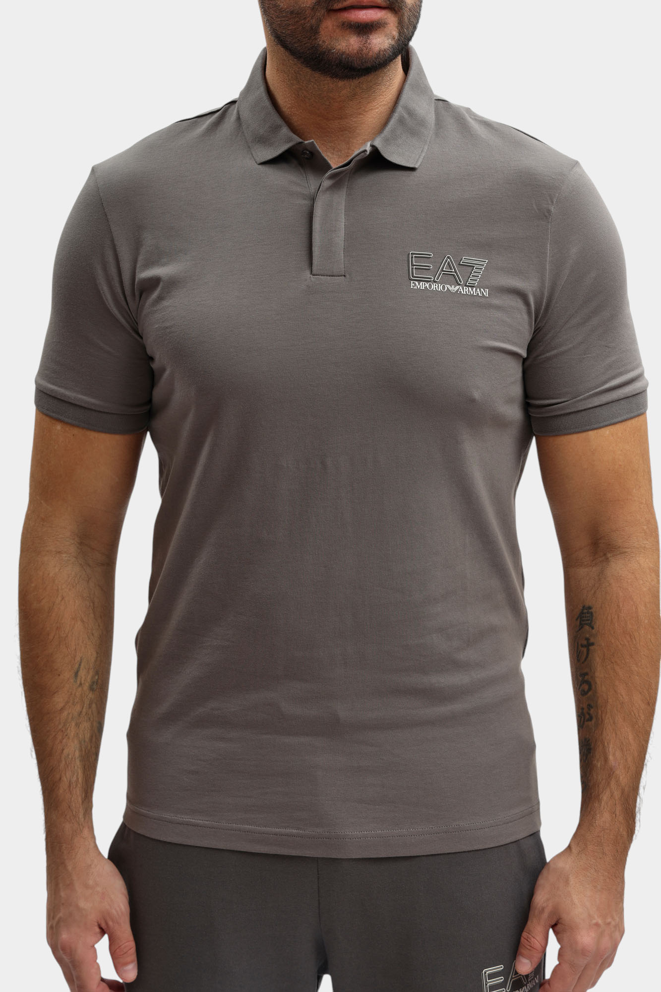 7M001311_AF10373 Поло EA7 Серый