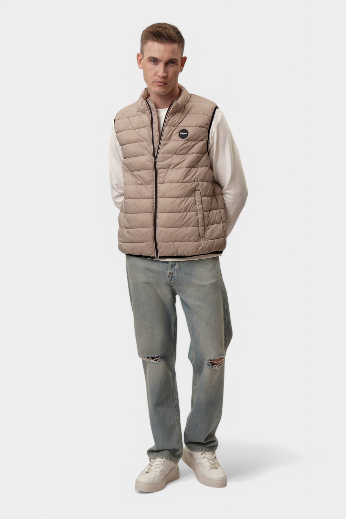 PM403157 Жилет утепленный Pepe Jeans Бежевый