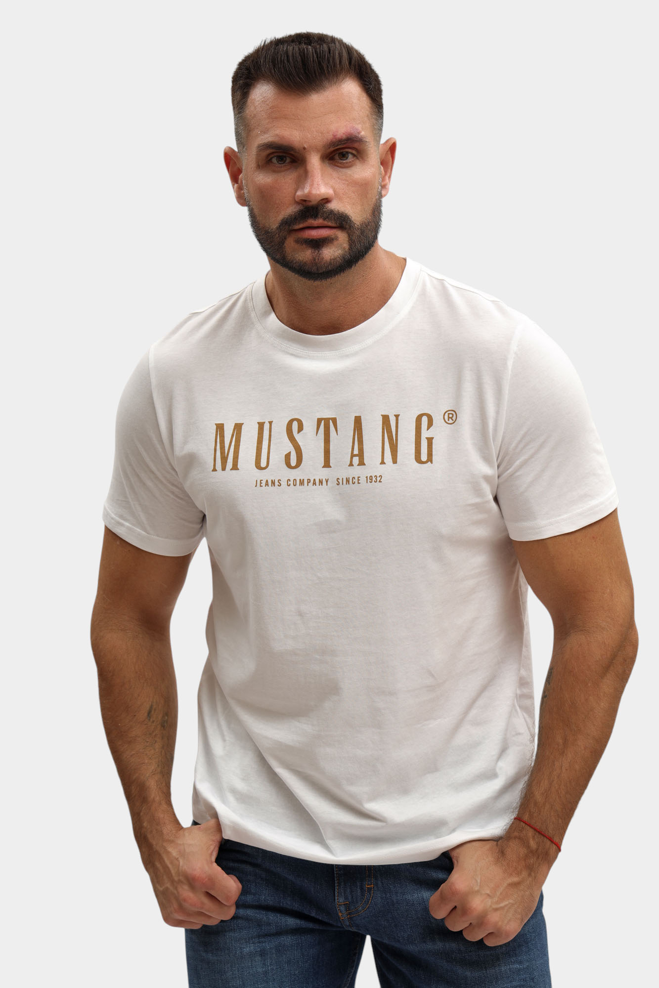 1017125 Футболка Mustang Белый