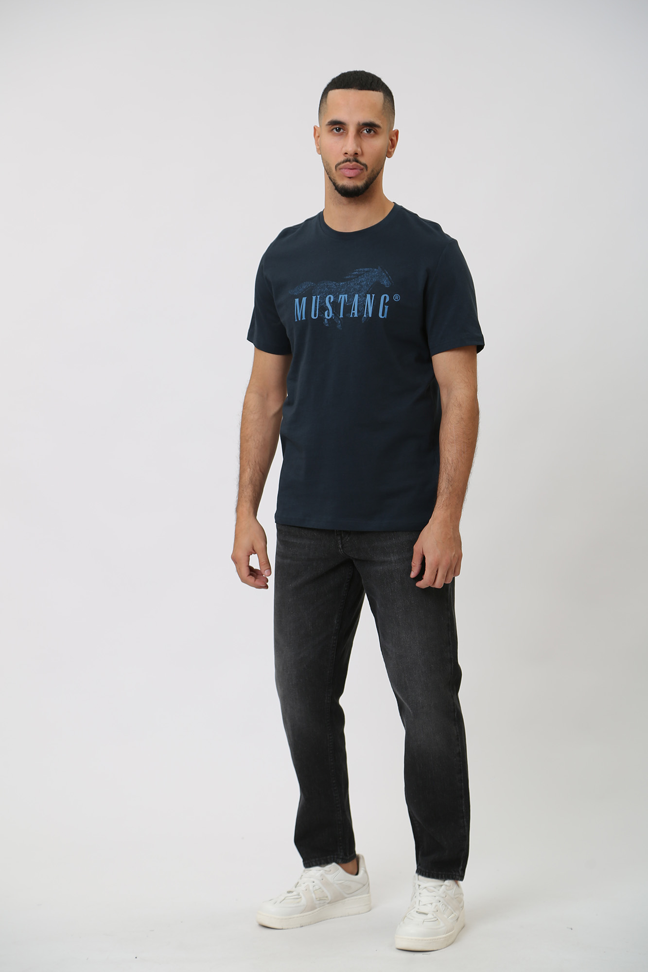 1014458 Футболка Mustang Синий