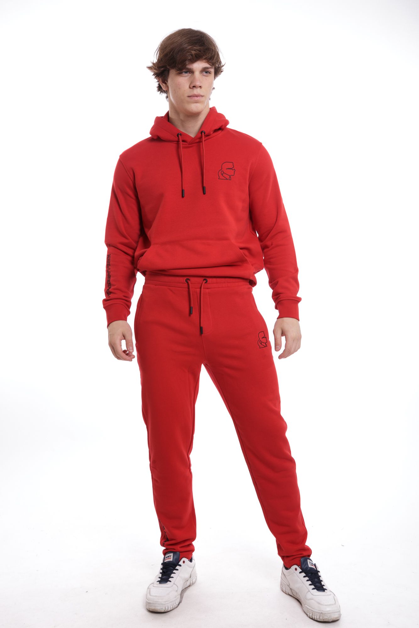 512900_705080 Брюки спортивные джоггеры Karl Lagerfeld Красный