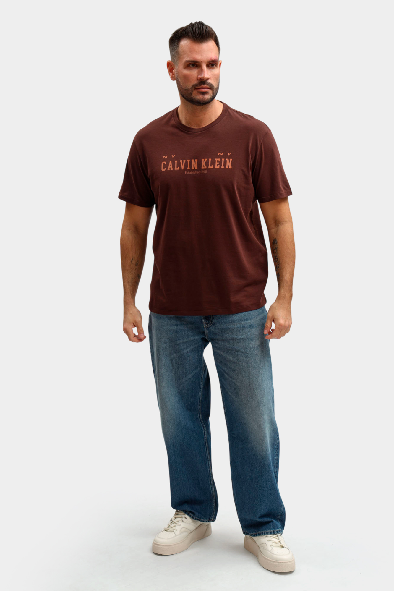LV14RE817G Футболка Calvin Klein Jeans Коричневый