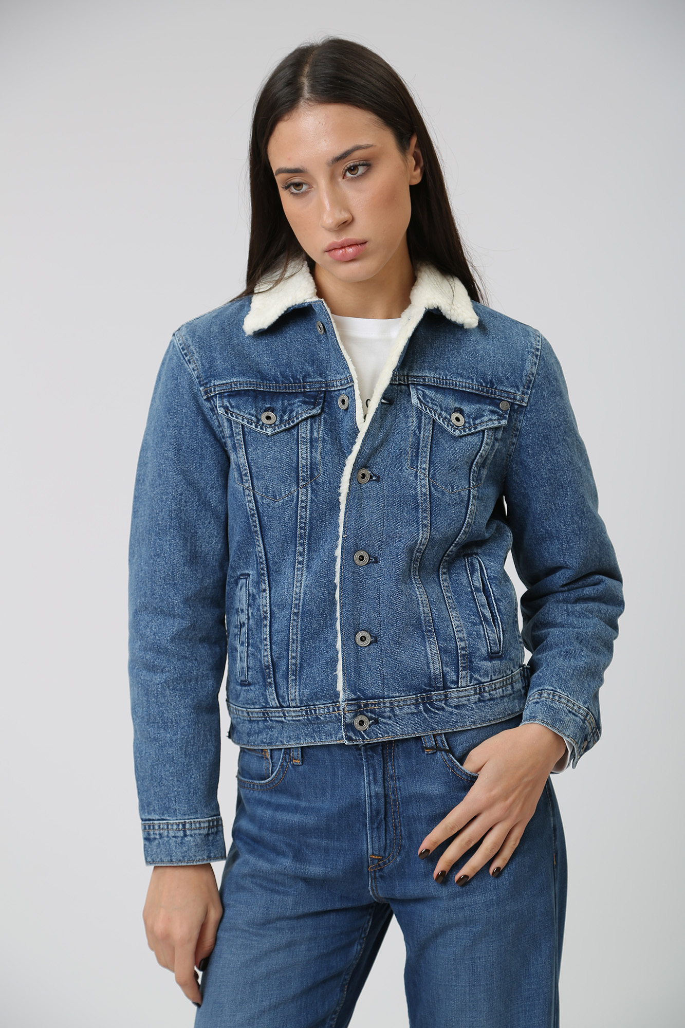 PL402244HI7 куртка джинсовая утепленная pepe jeans 