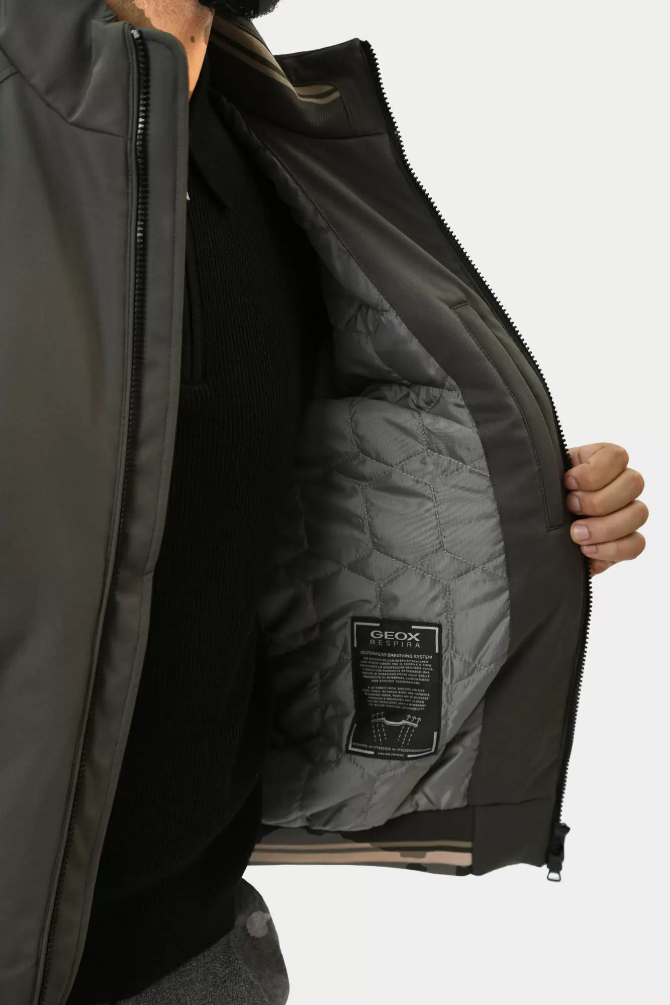 M4620CT3127F Куртка-бомбер Geox Зеленый