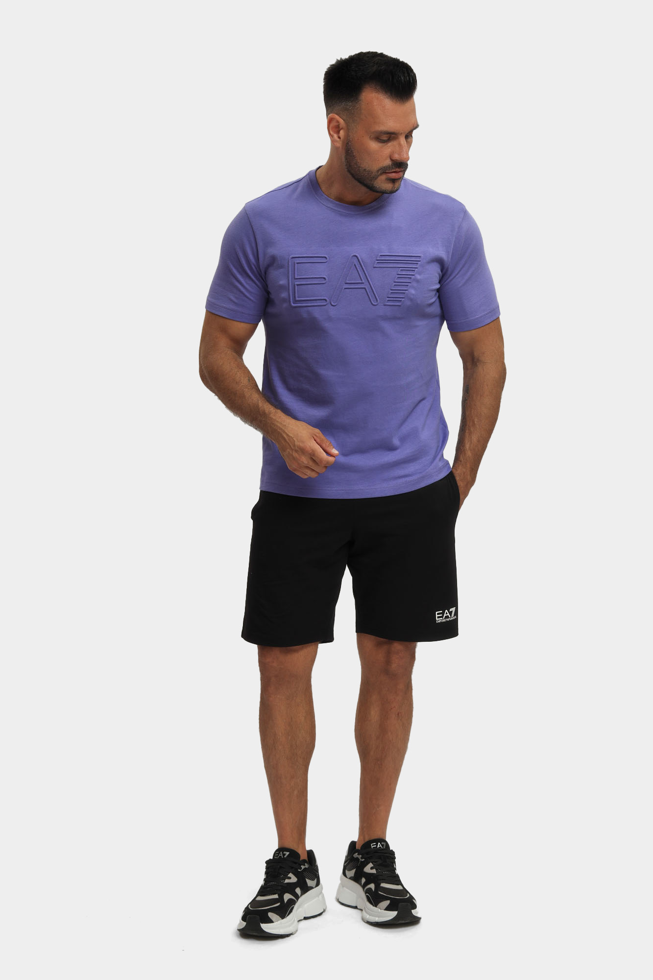 7M000149_AF14772 Футболка EA7 Фиолетовый